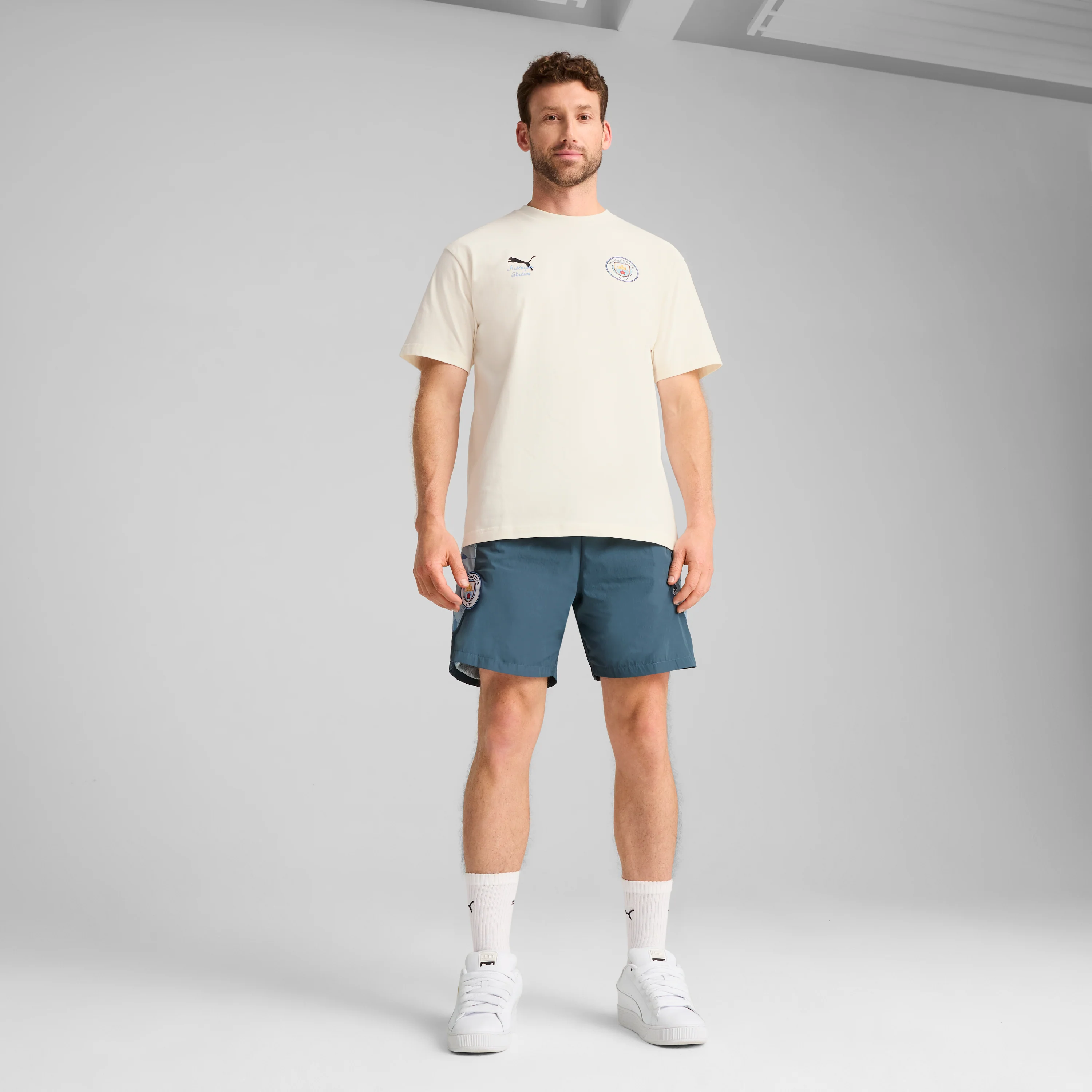 Man City FC TEE [Warm White/PUMA Black] - Image 5
