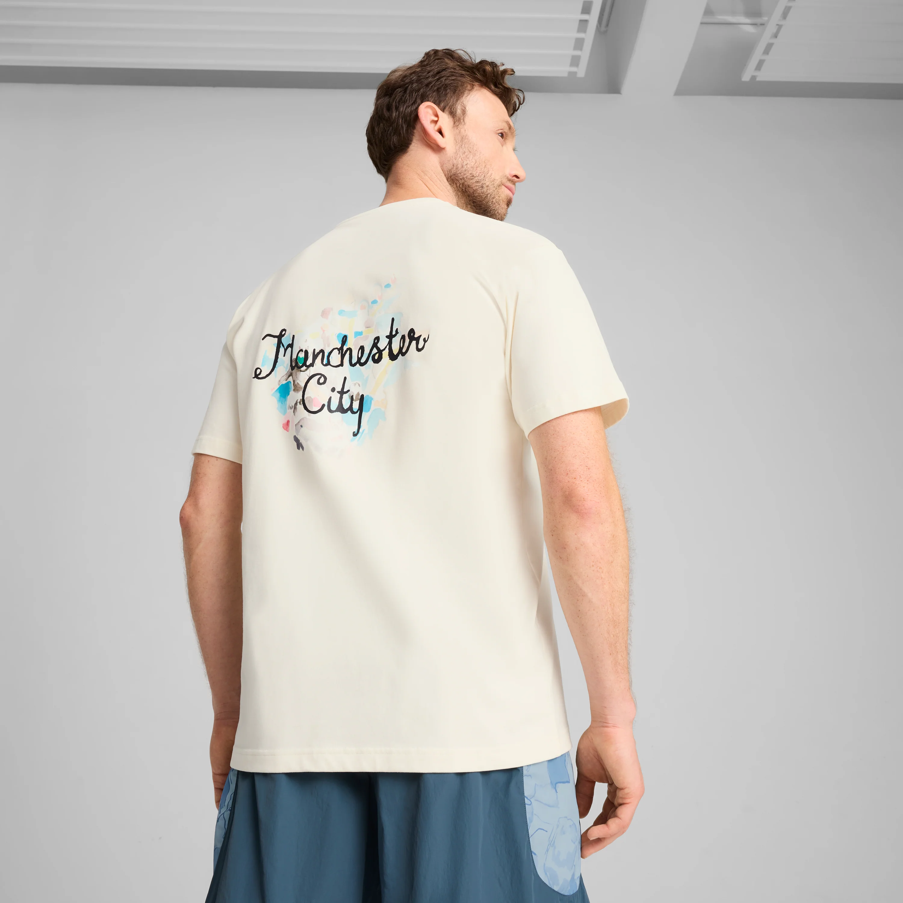 Man City FC TEE [Warm White/PUMA Black] - Image 6