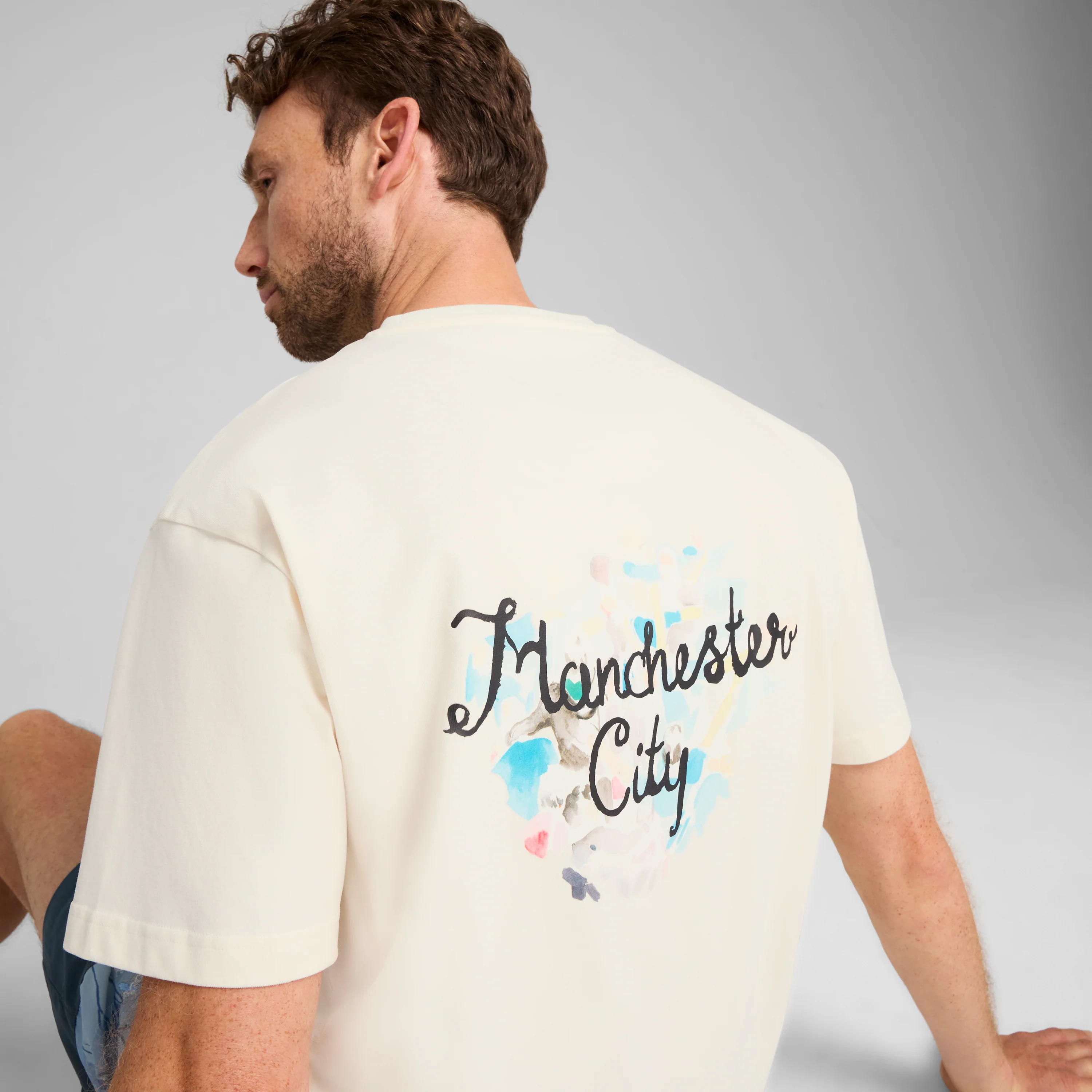 Man City FC TEE [Warm White/PUMA Black] - Image 7