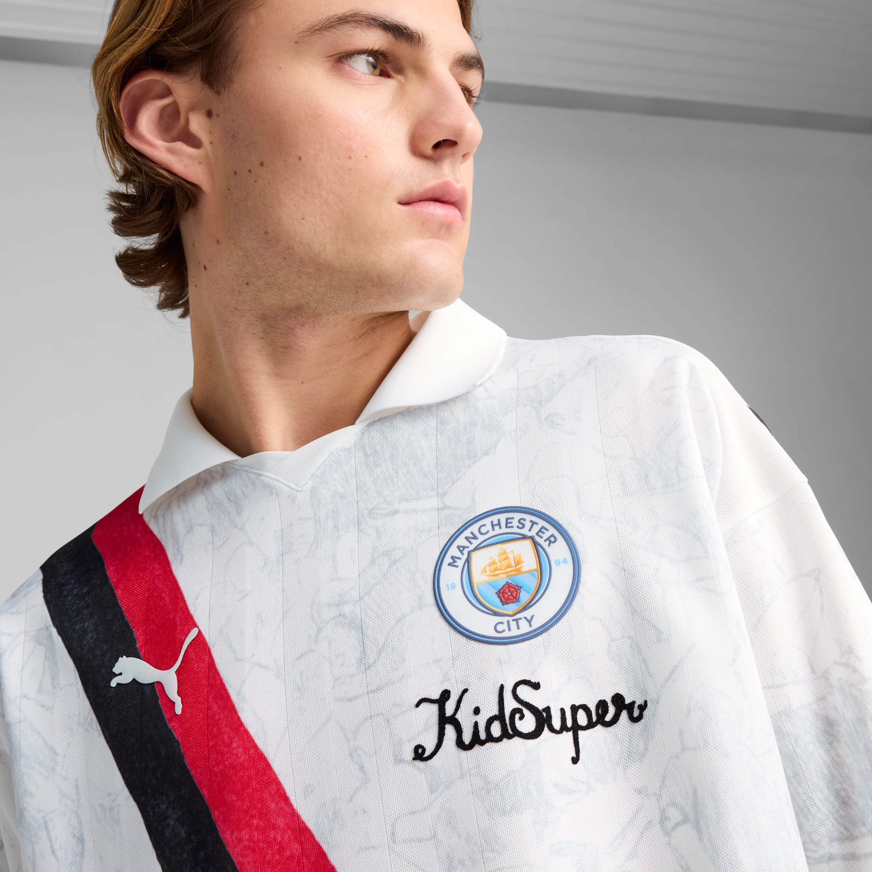 Man City FC LS RETRO SHIRT [puma white/puma black] - Image 4