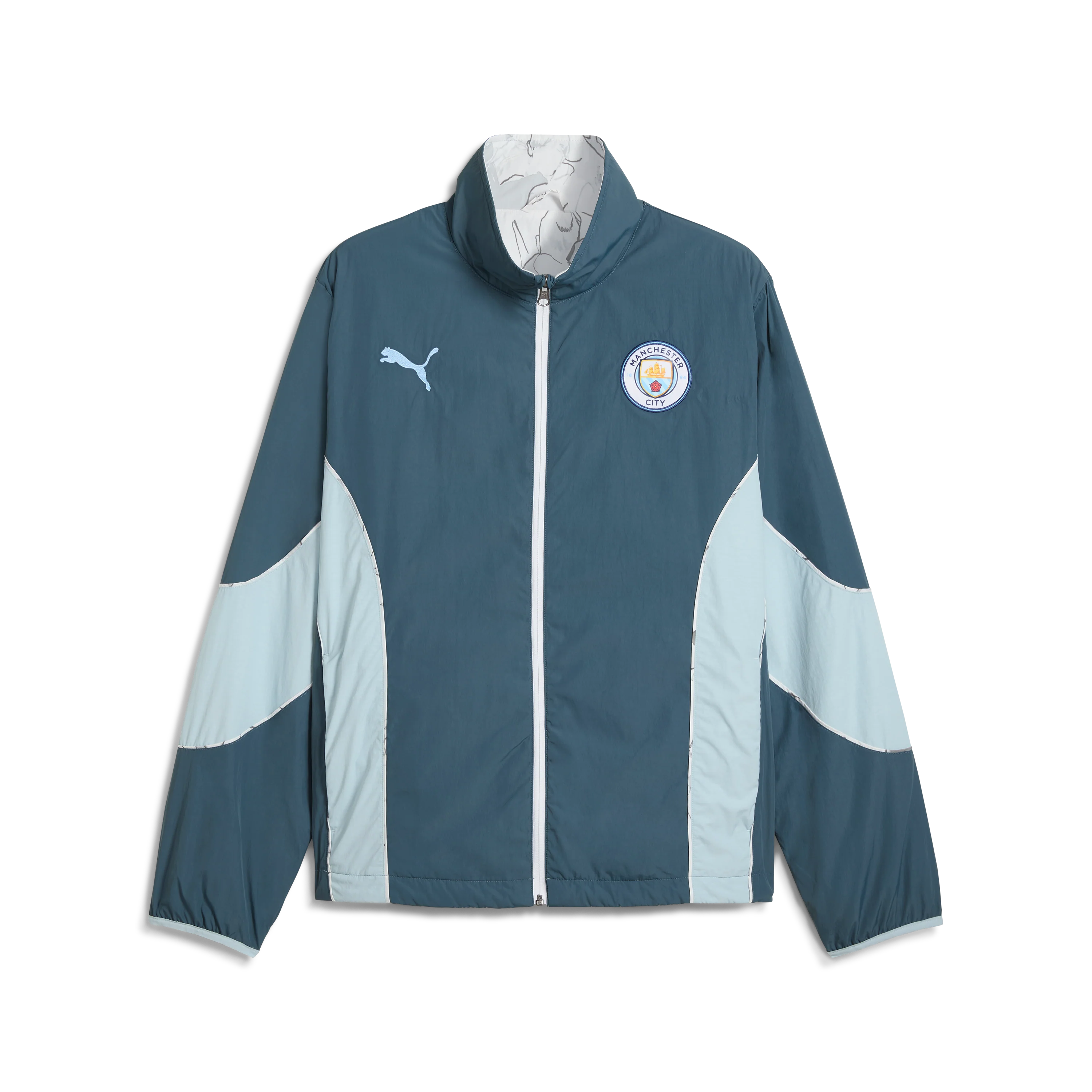 Man City FC REVERSIBLE JACKET [Gray Skies/Team Light Blue]