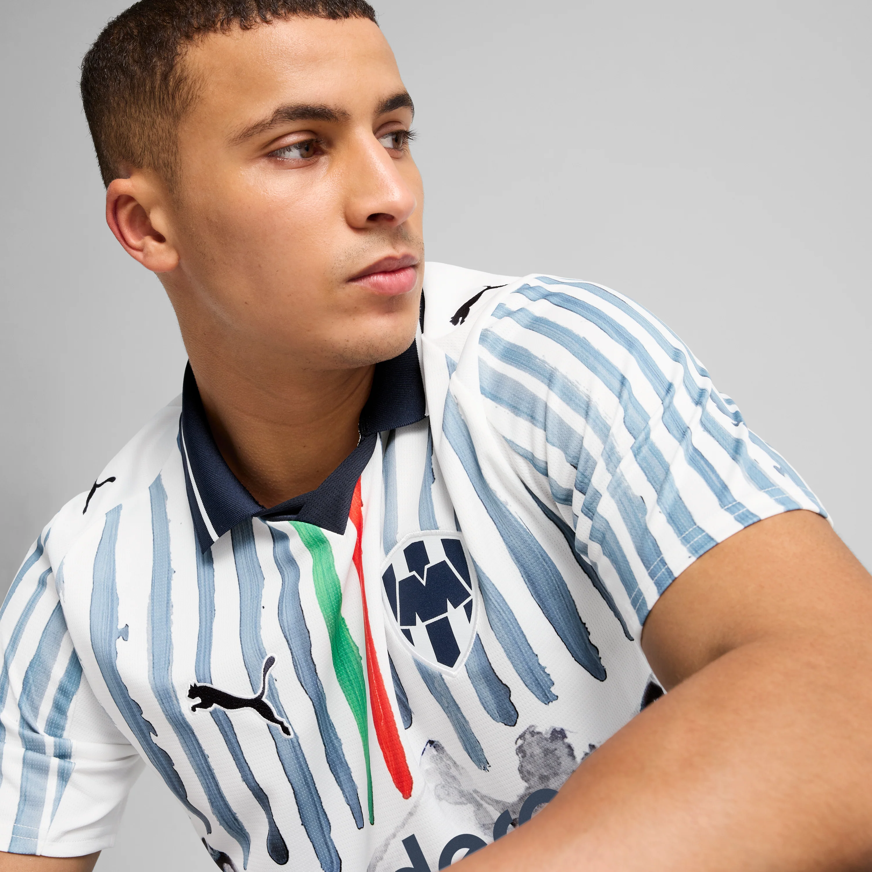 C.F. Monterrey JERSEY REPLICA [PUMA White-Deep Navy] - Image 7