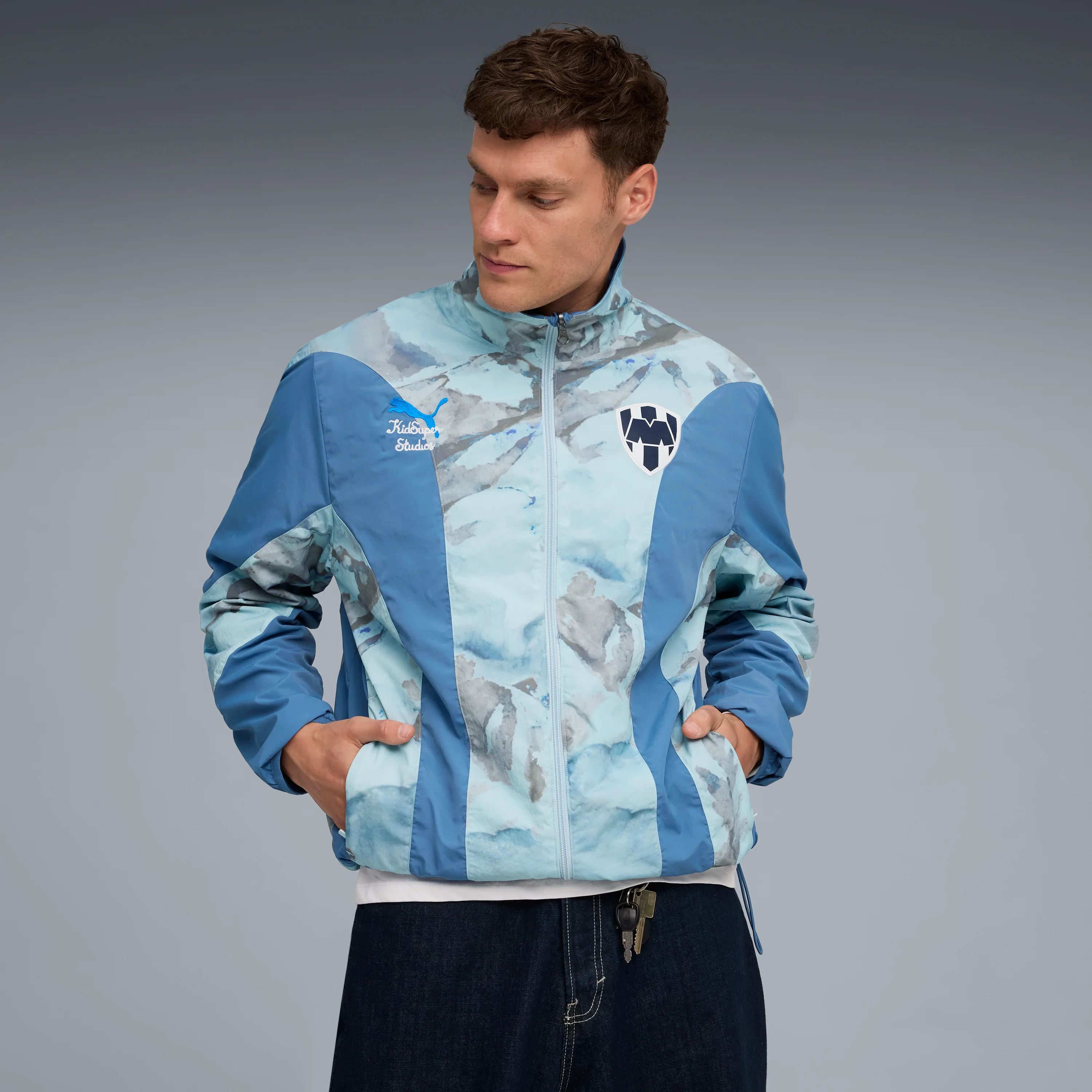 C.F. Monterrey REVERSIBLE JACKET [Blue Horizon/Electro Royal] - Image 3