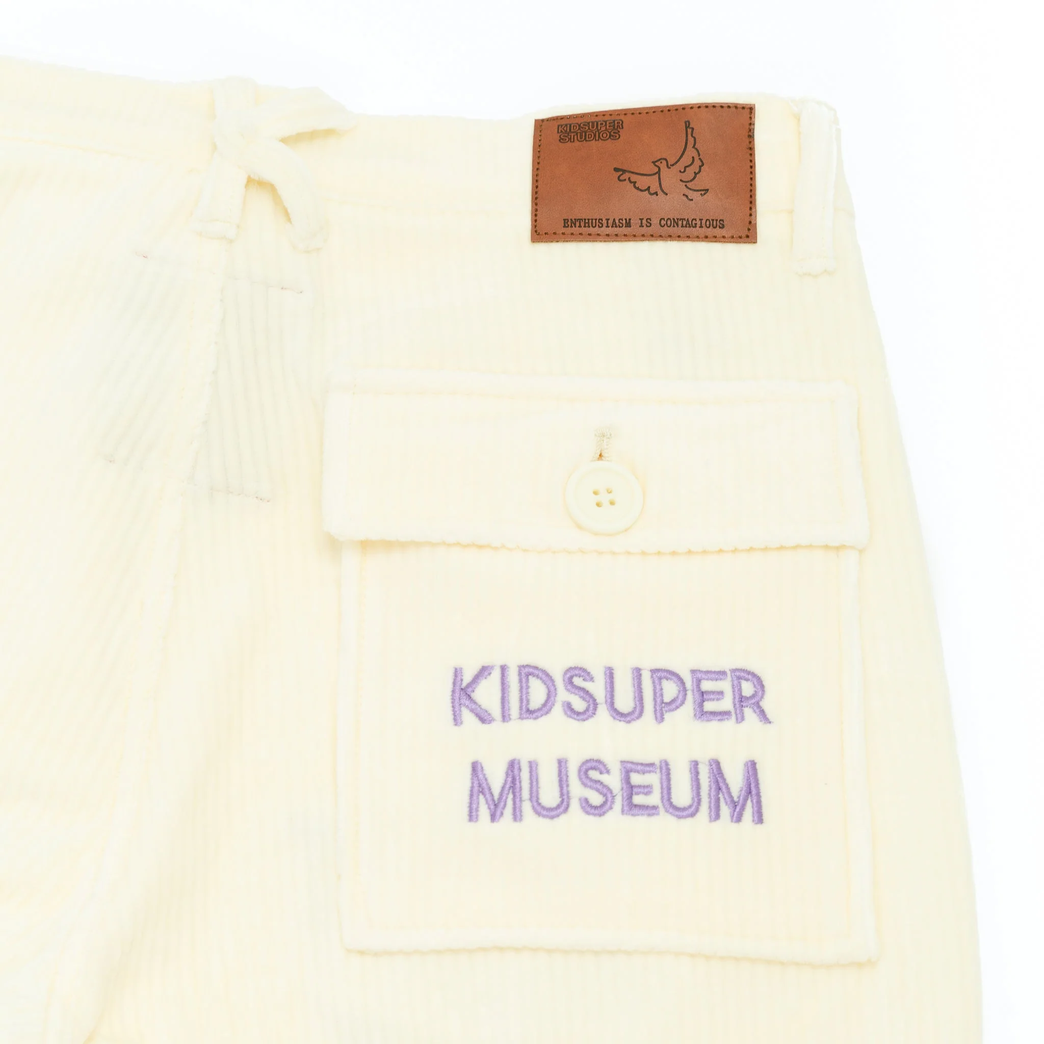 KidSuper Museum Embroidered Cords [Cream] - Image 3