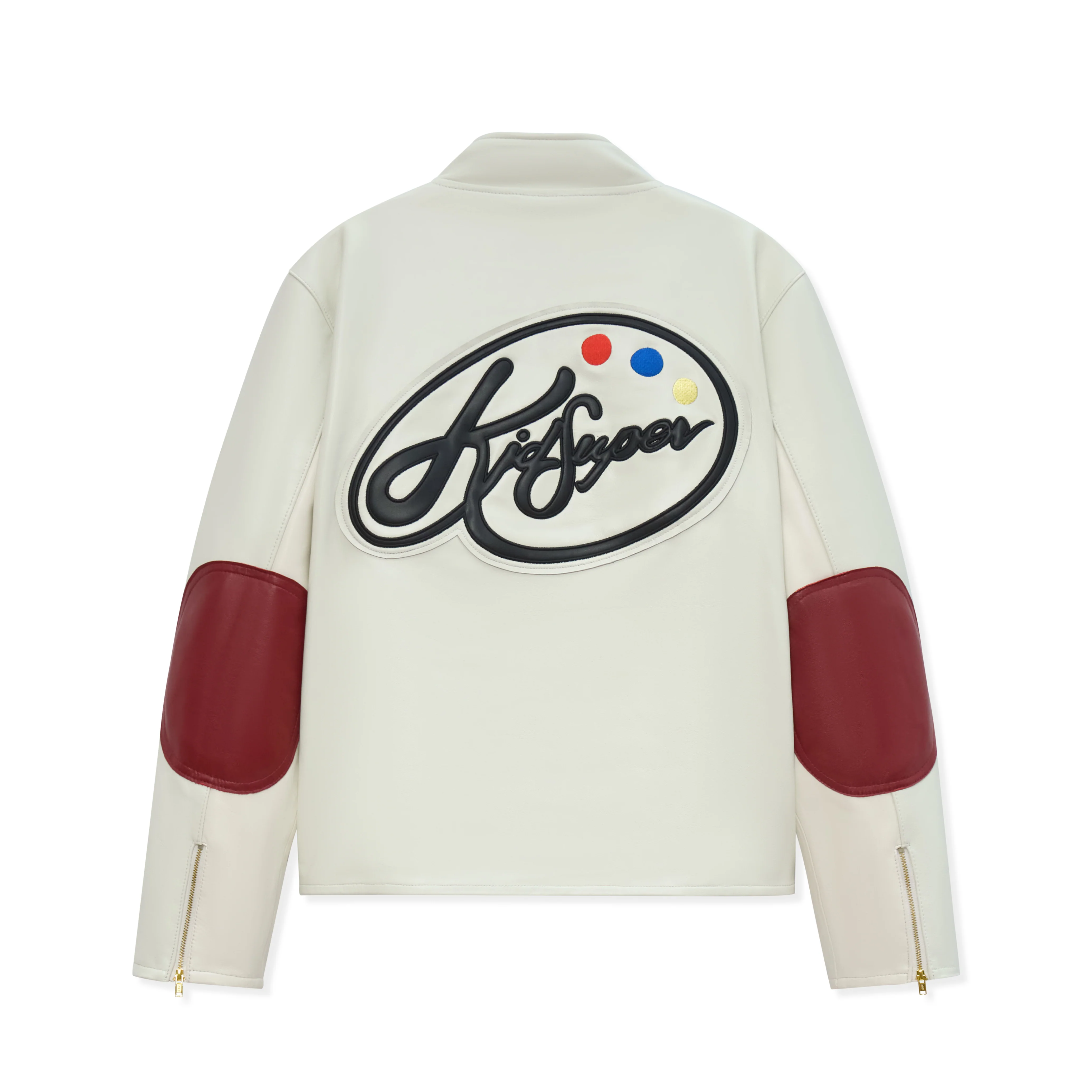 KidSuper Paint Palette Moto Jacket [Cream] - Image 2