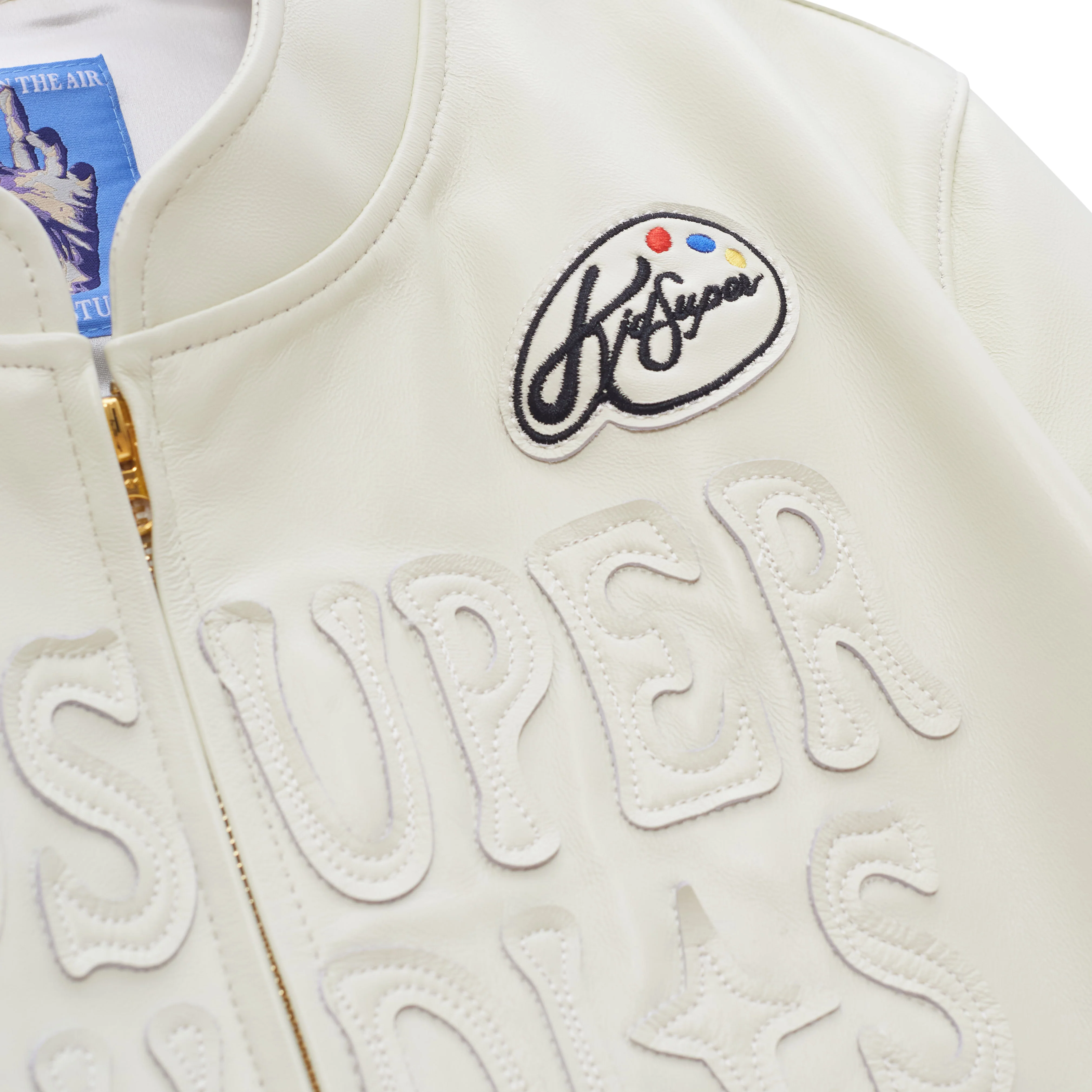 KidSuper Paint Palette Moto Jacket [Cream] - Image 4