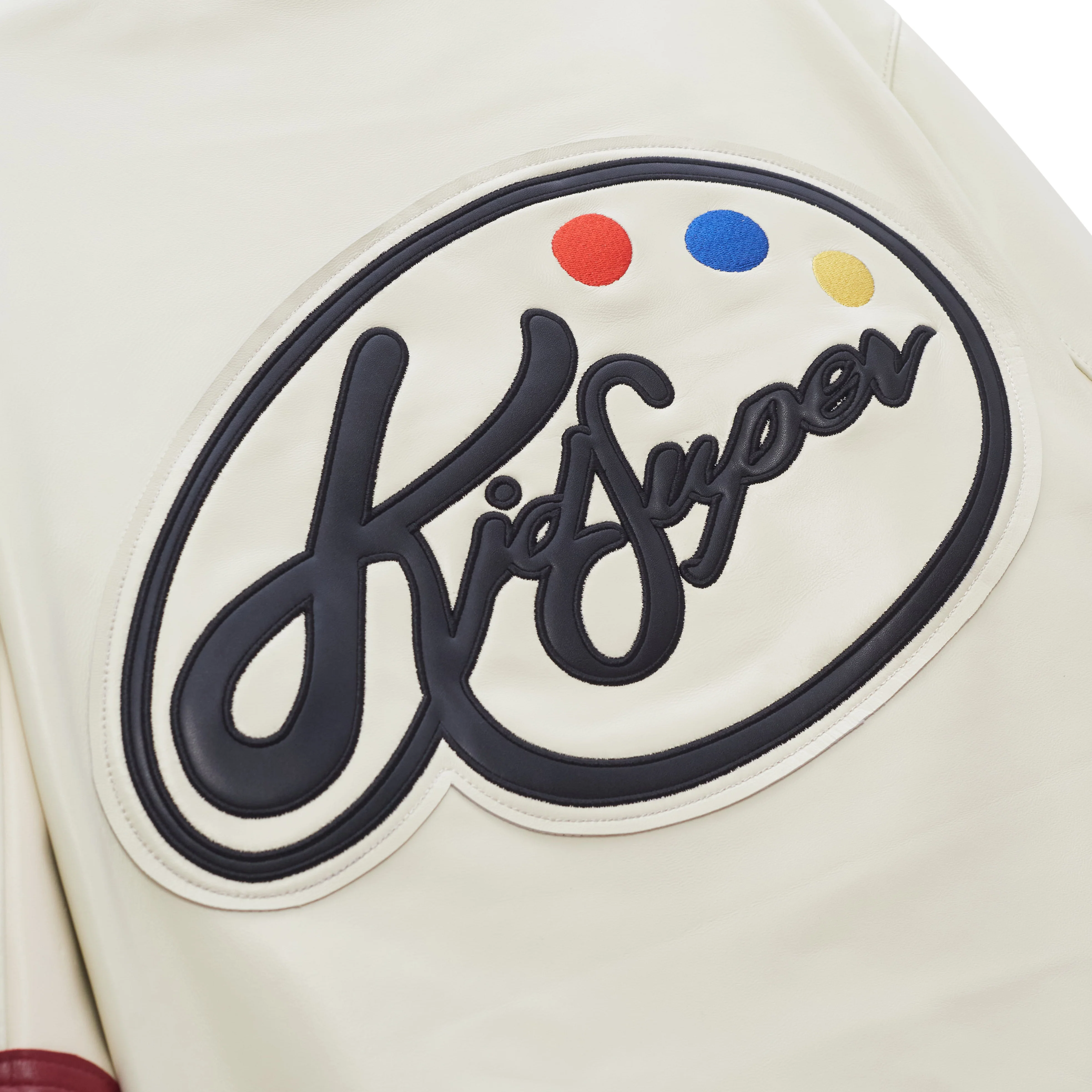 KidSuper Paint Palette Moto Jacket [Cream] - Image 5