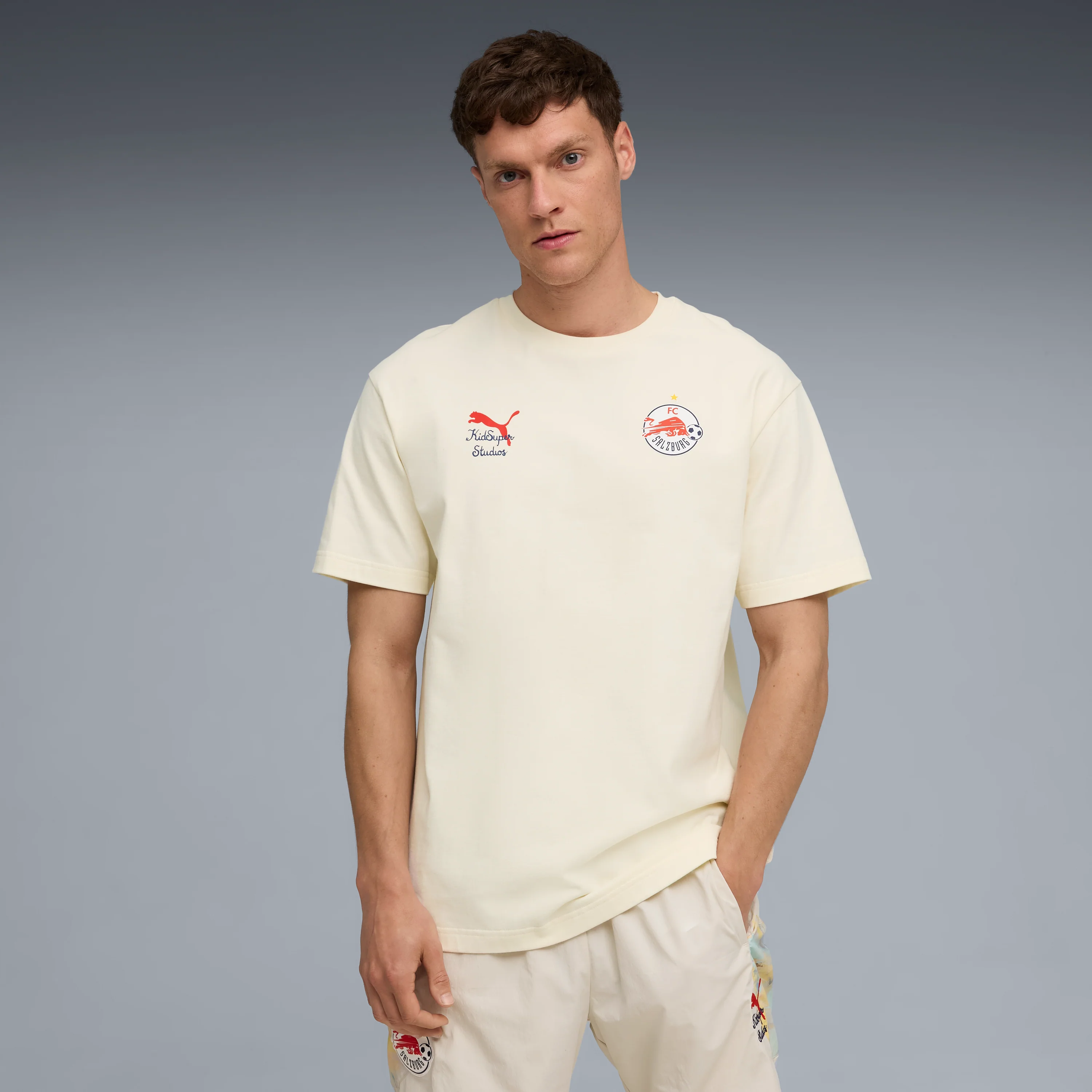 FC Red Bull Salzburg TEE [Frosted Ivory/PUMA Red] - Image 3