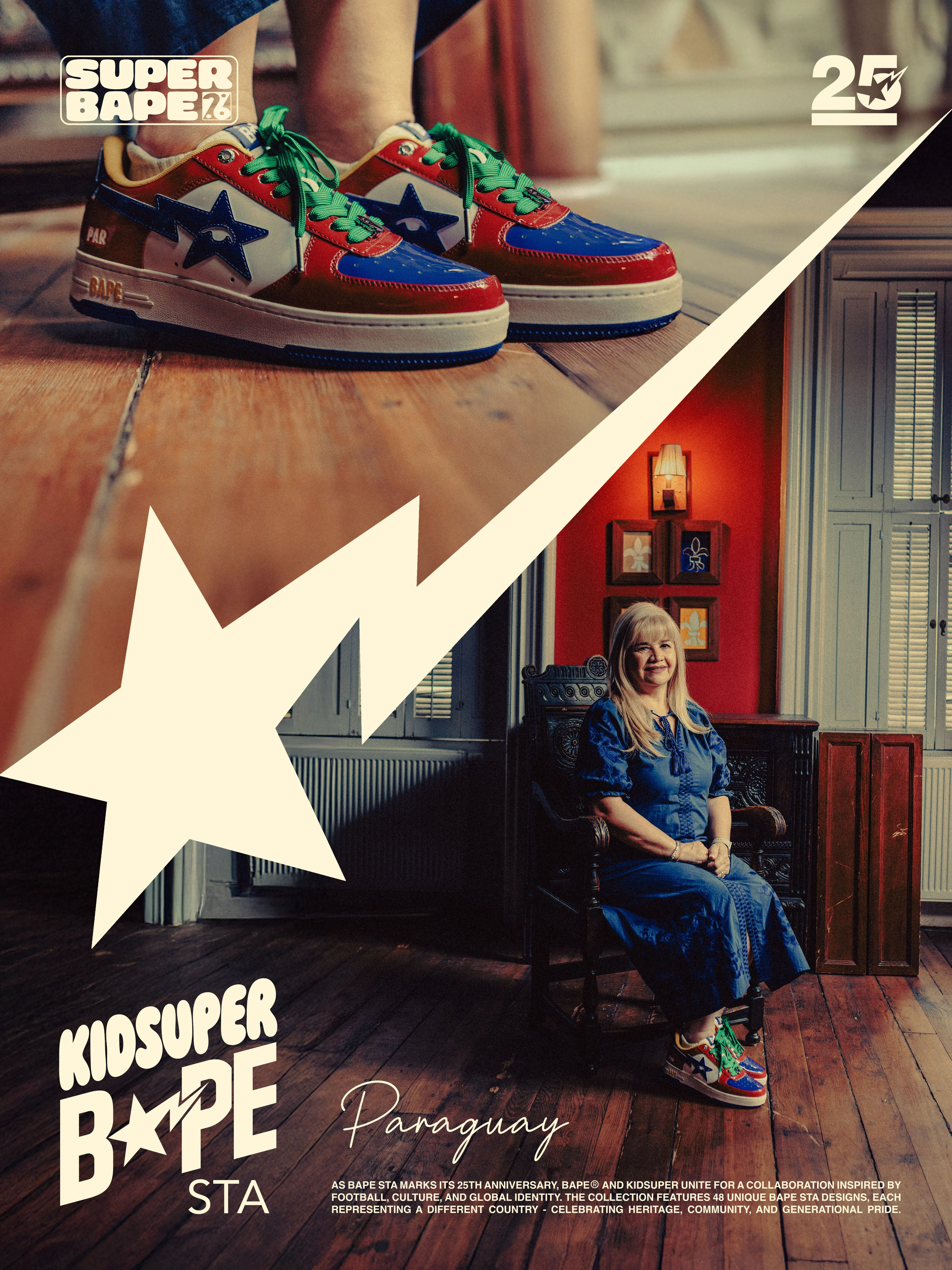 KidSuper x Bape Bape sta — Paraguay [Preorder] - Image 8