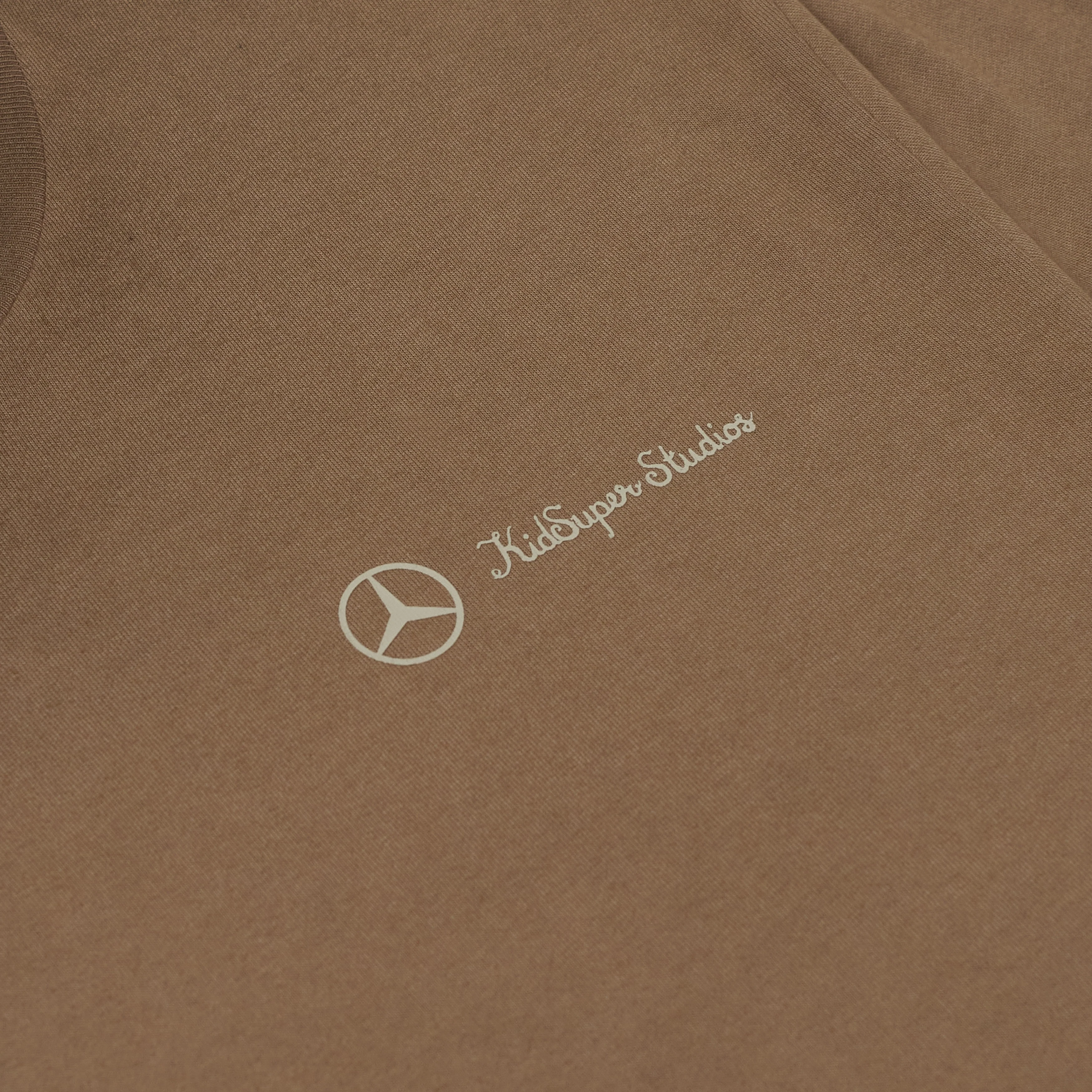 KidSuper X Mercedes-Benz Washed Tee [Washed Brown] - Image 3