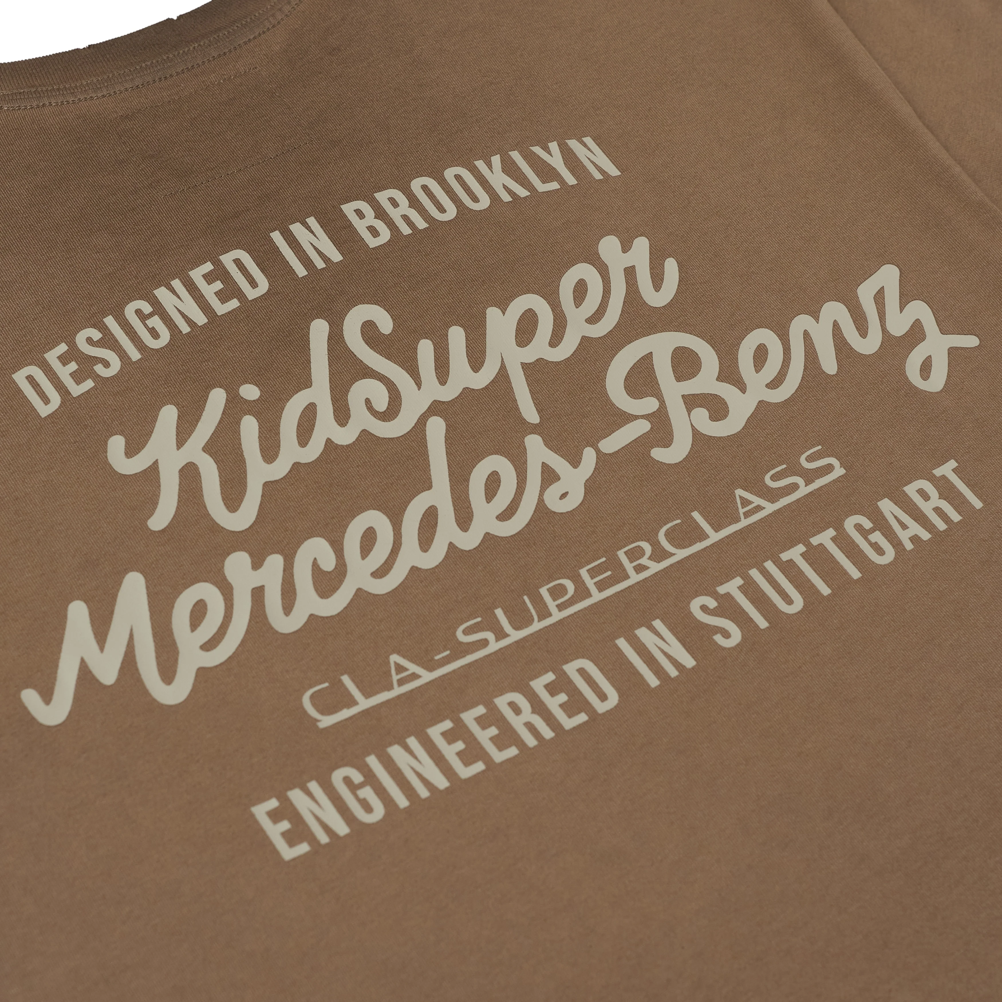 KidSuper X Mercedes-Benz Washed Tee [Washed Brown] - Image 4