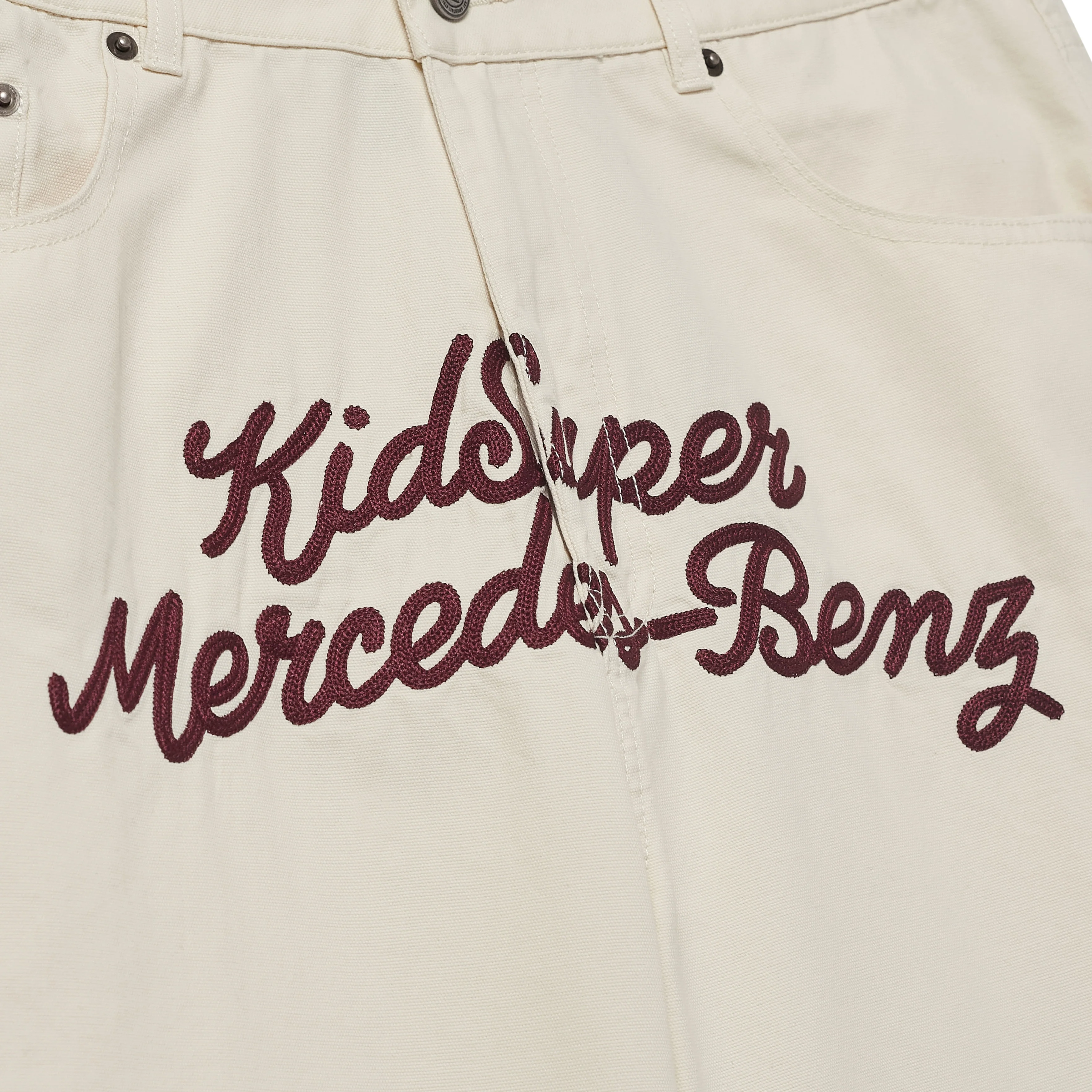 KidSuper X Mercedes-Benz  Work Pants [Cream] - Image 4