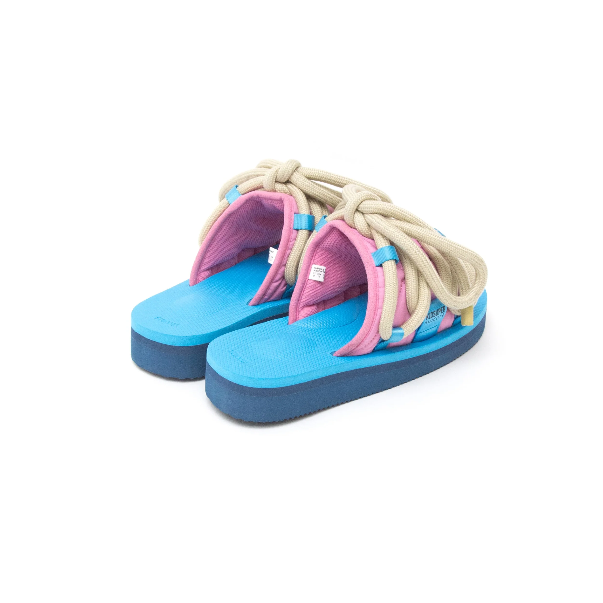 KidSuper x Suicoke : Moto [Blue/Pink] - Image 4