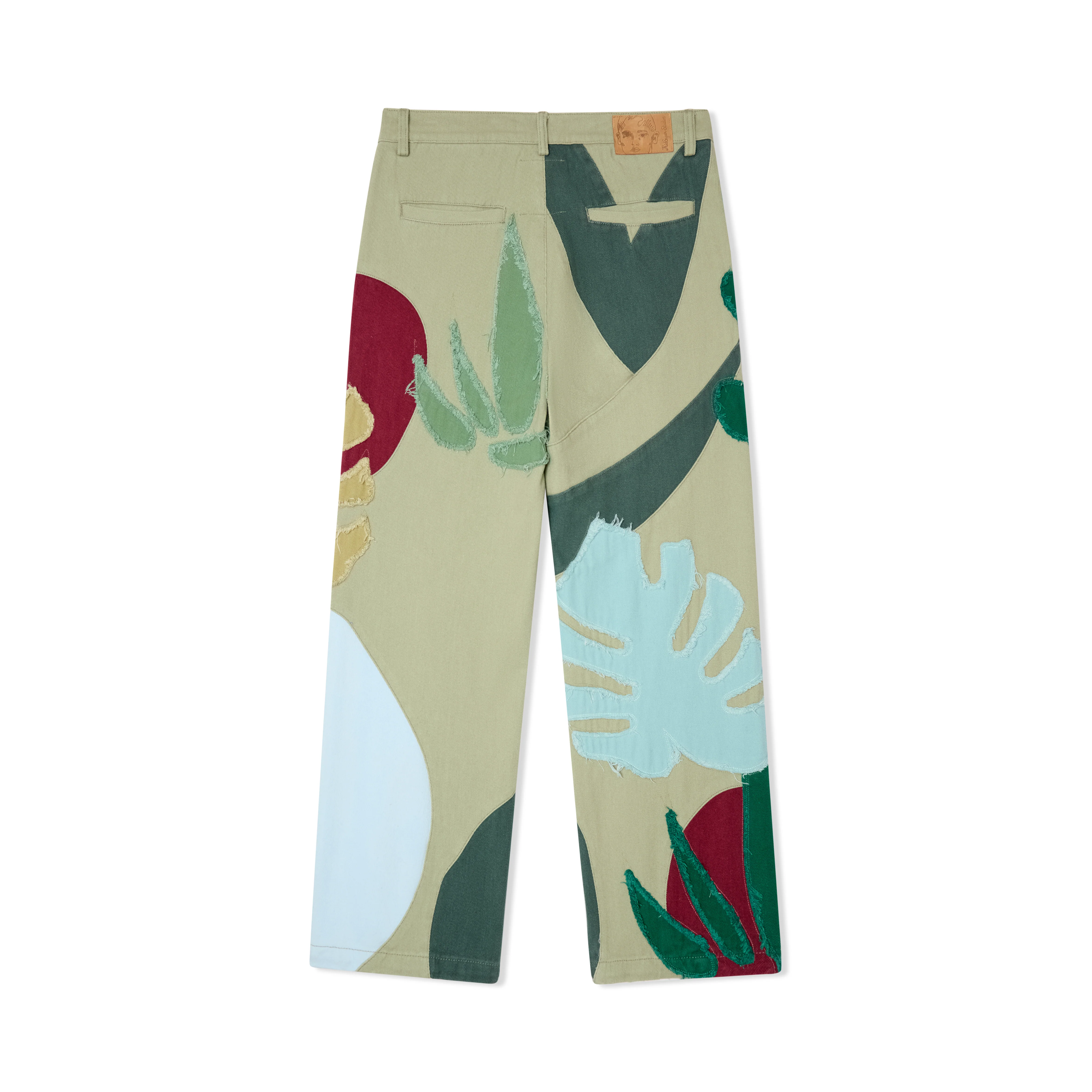 Leaf Patchwork Baggy Pant [Multi] - Image 2
