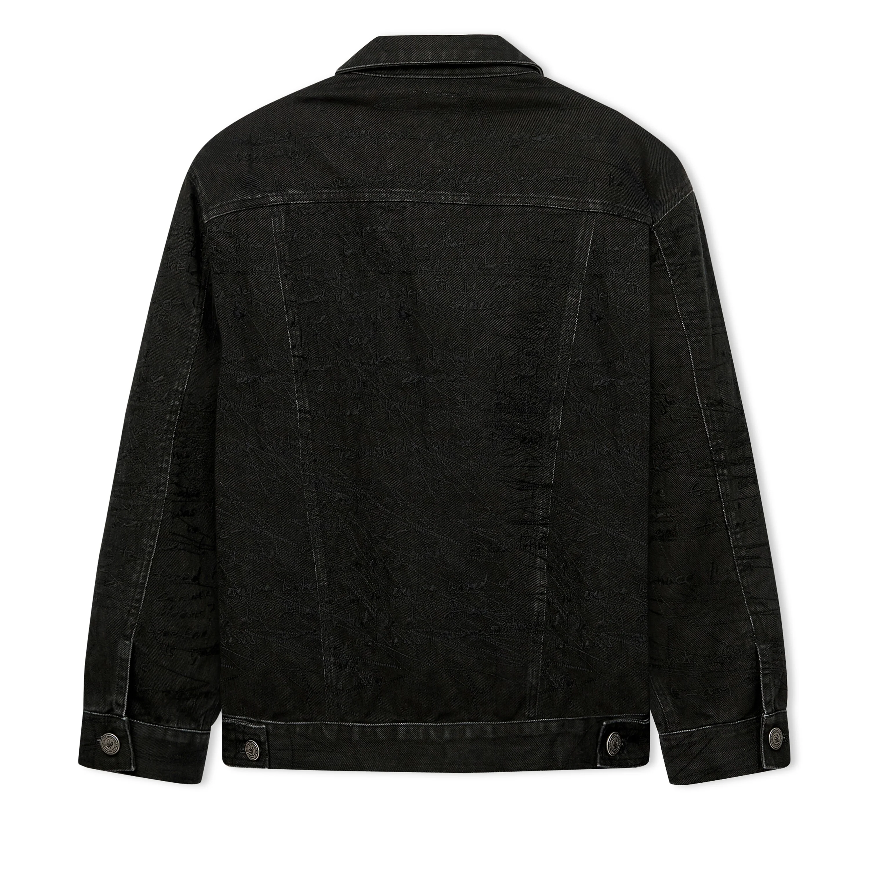 Manuscript Embroidered Jacket [Black] - Image 2