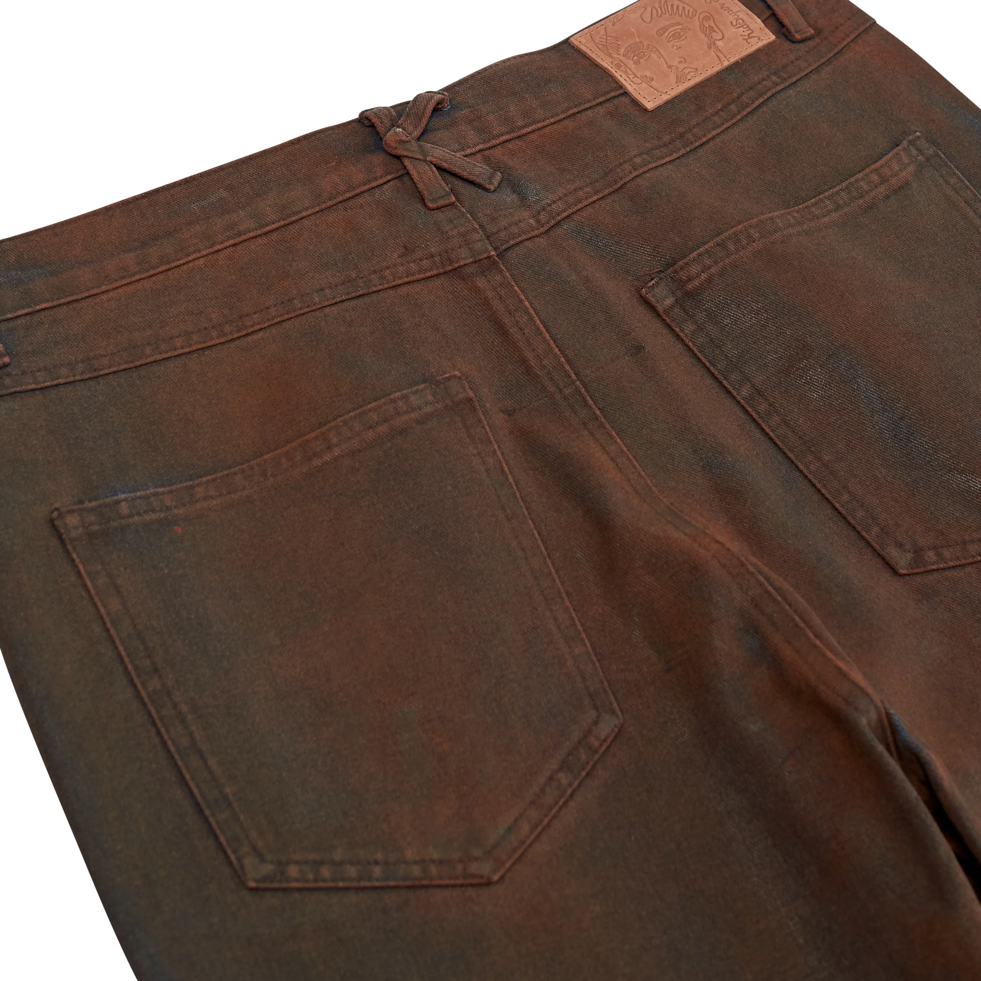 Mud Washed Flare Pant [Brown] - Image 3