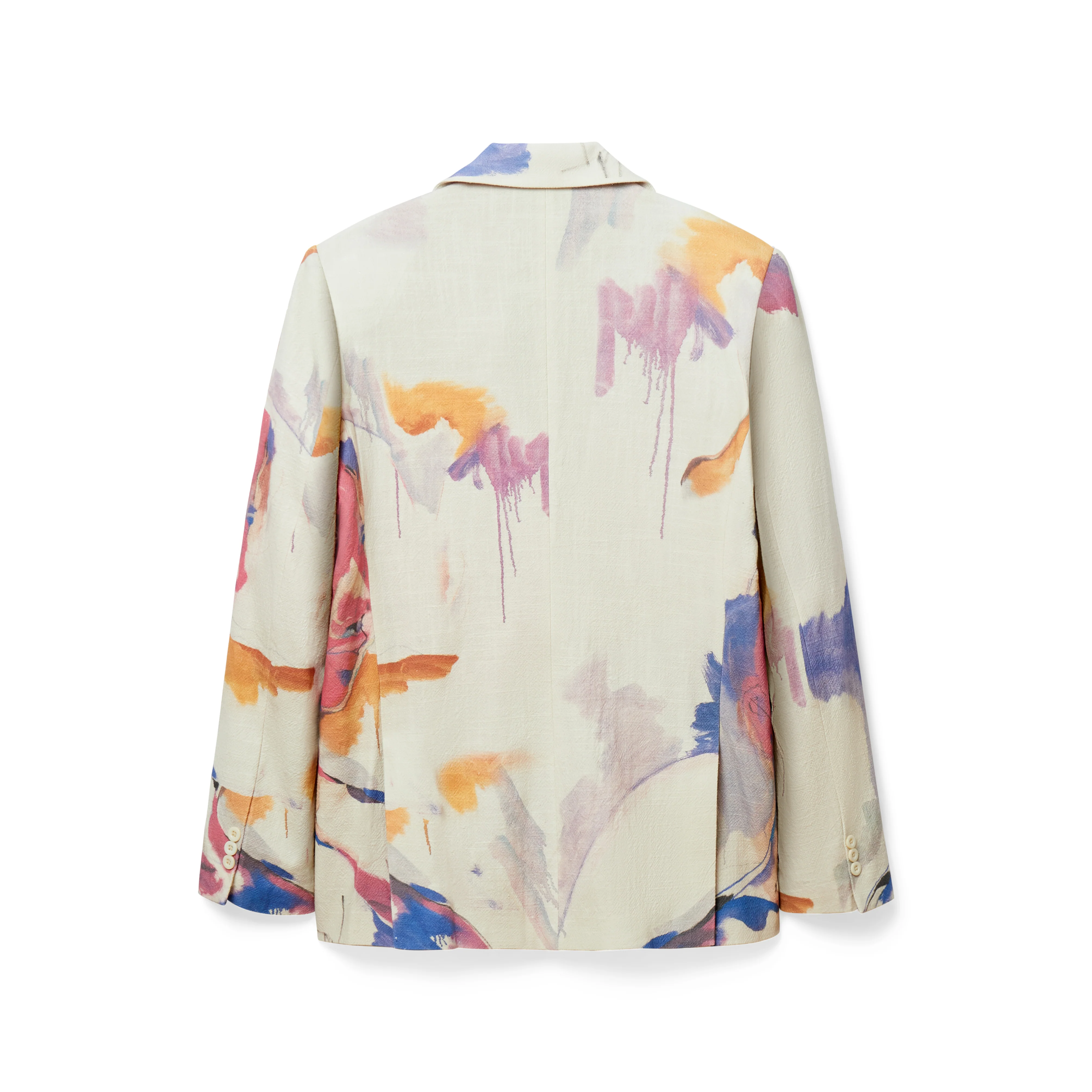 Painting Printed Suit Top [White] - Image 2