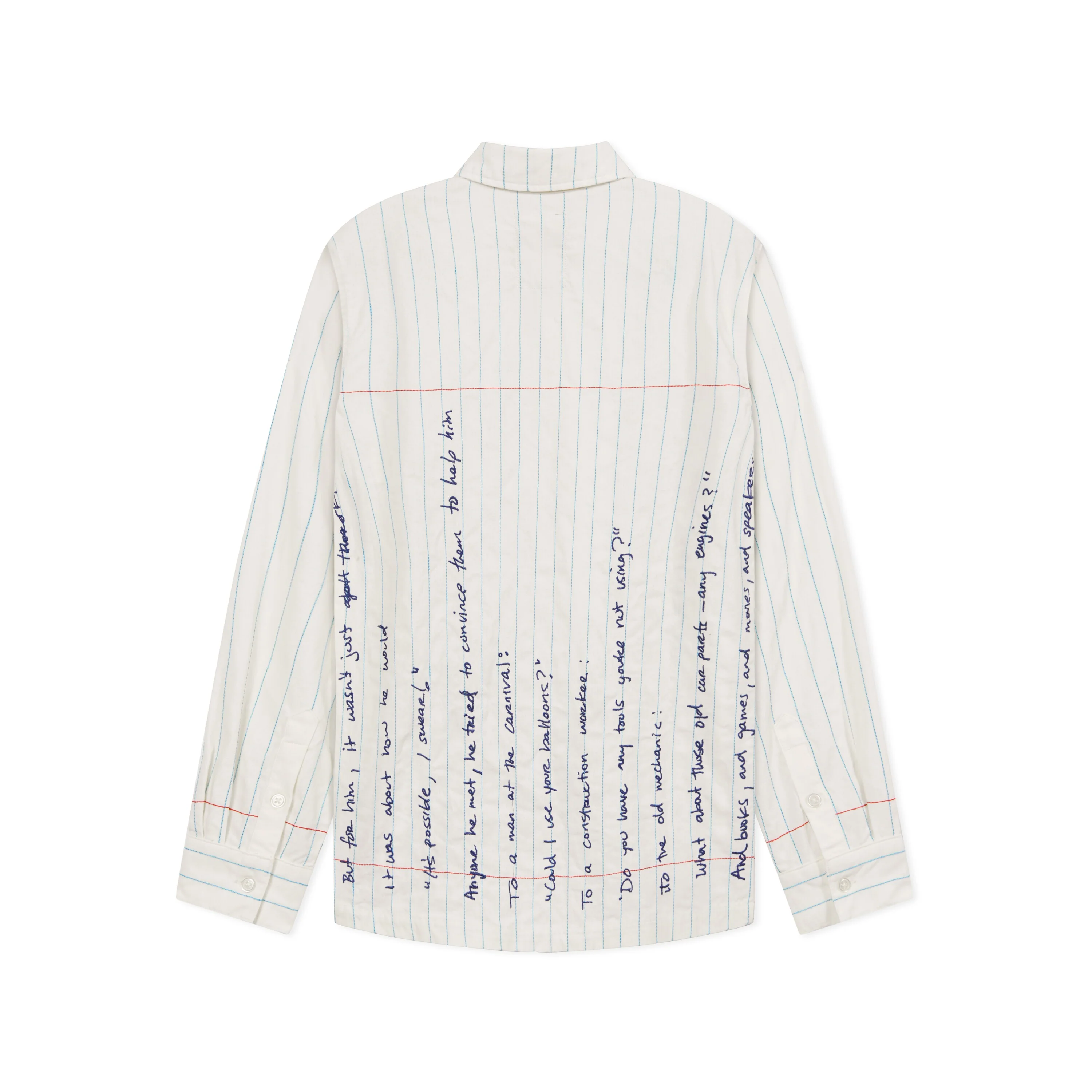 Paper Handwriting Overshirt [White] - Image 2