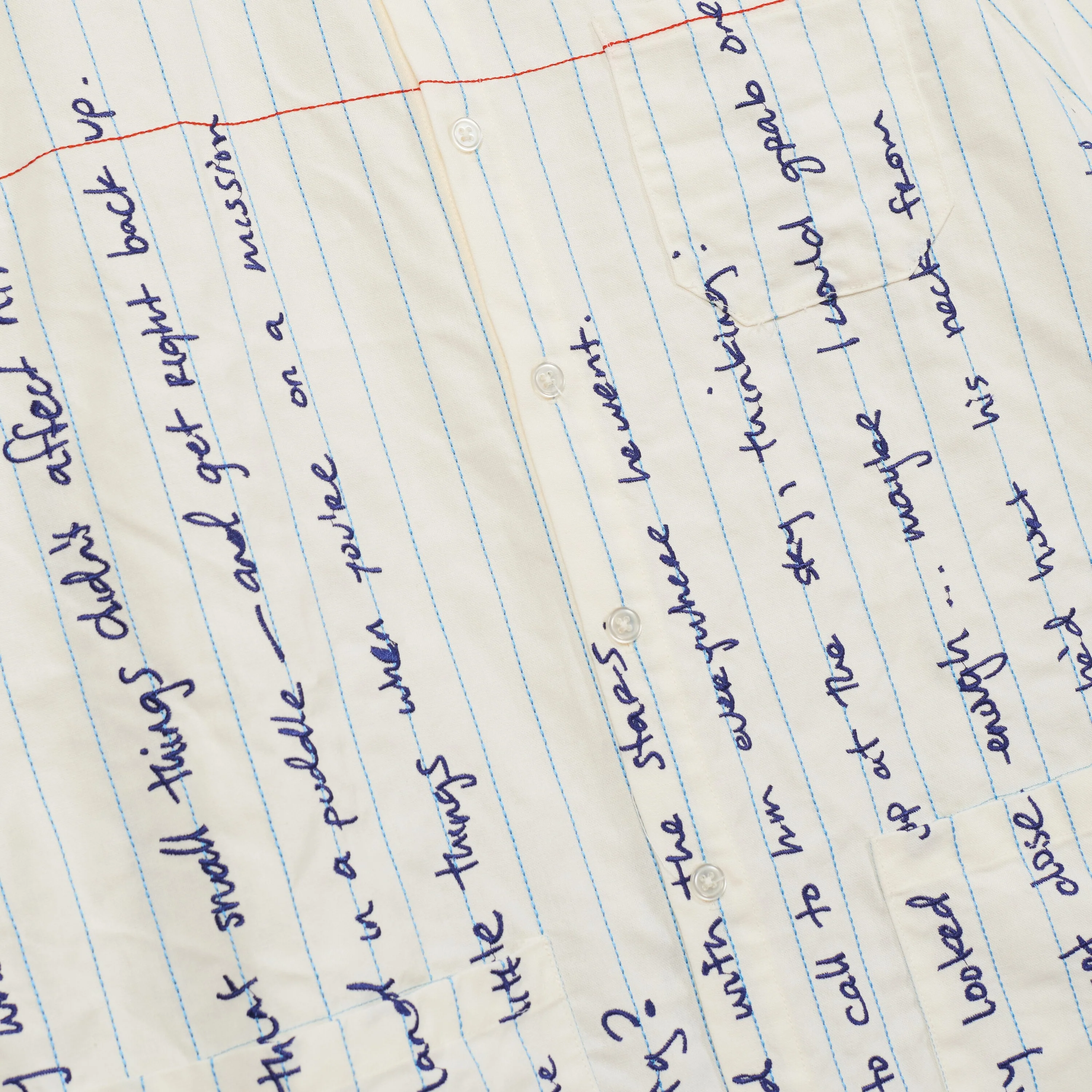 Paper Handwriting Overshirt [White] - Image 3