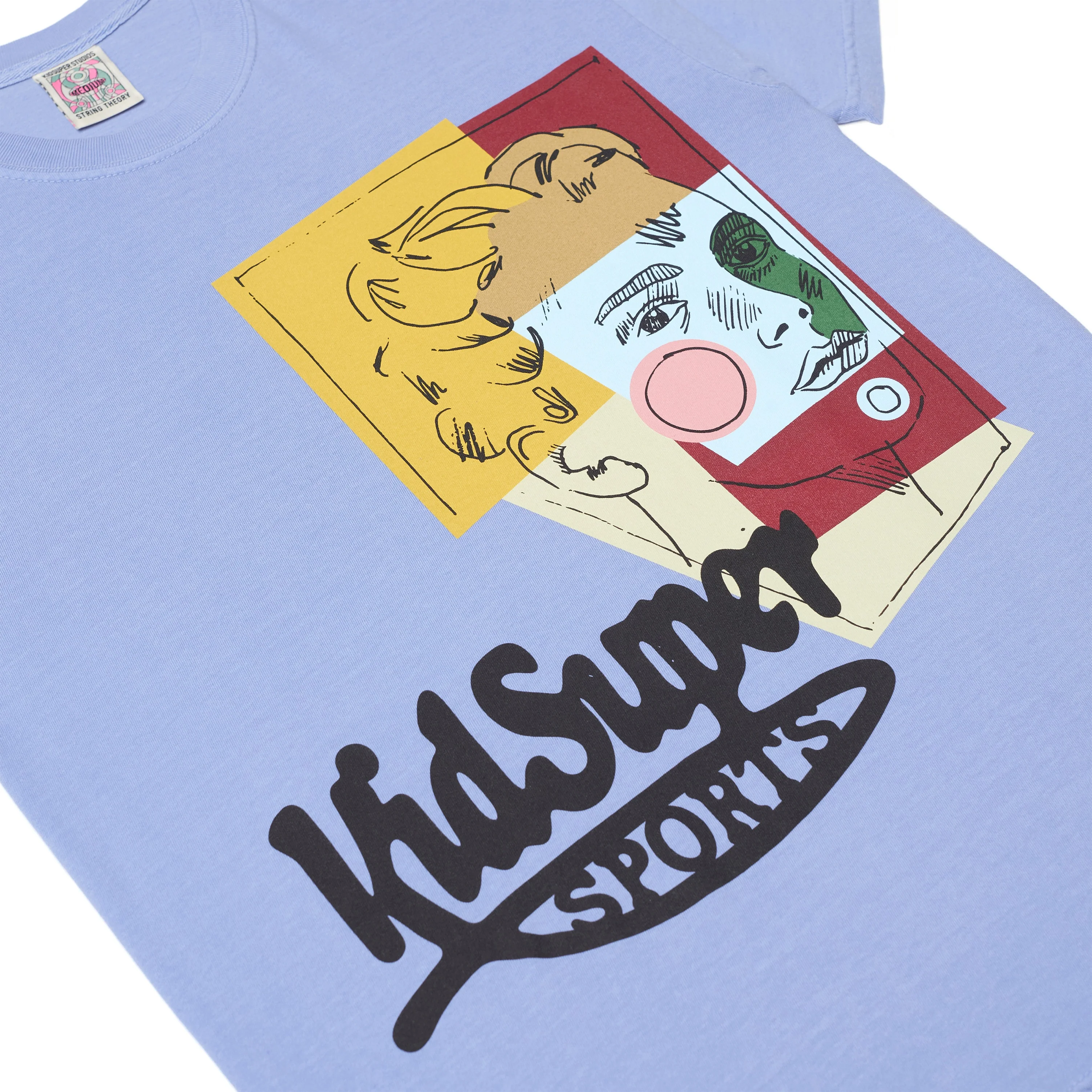 Patched Doodle Tee [Blue] - Image 2
