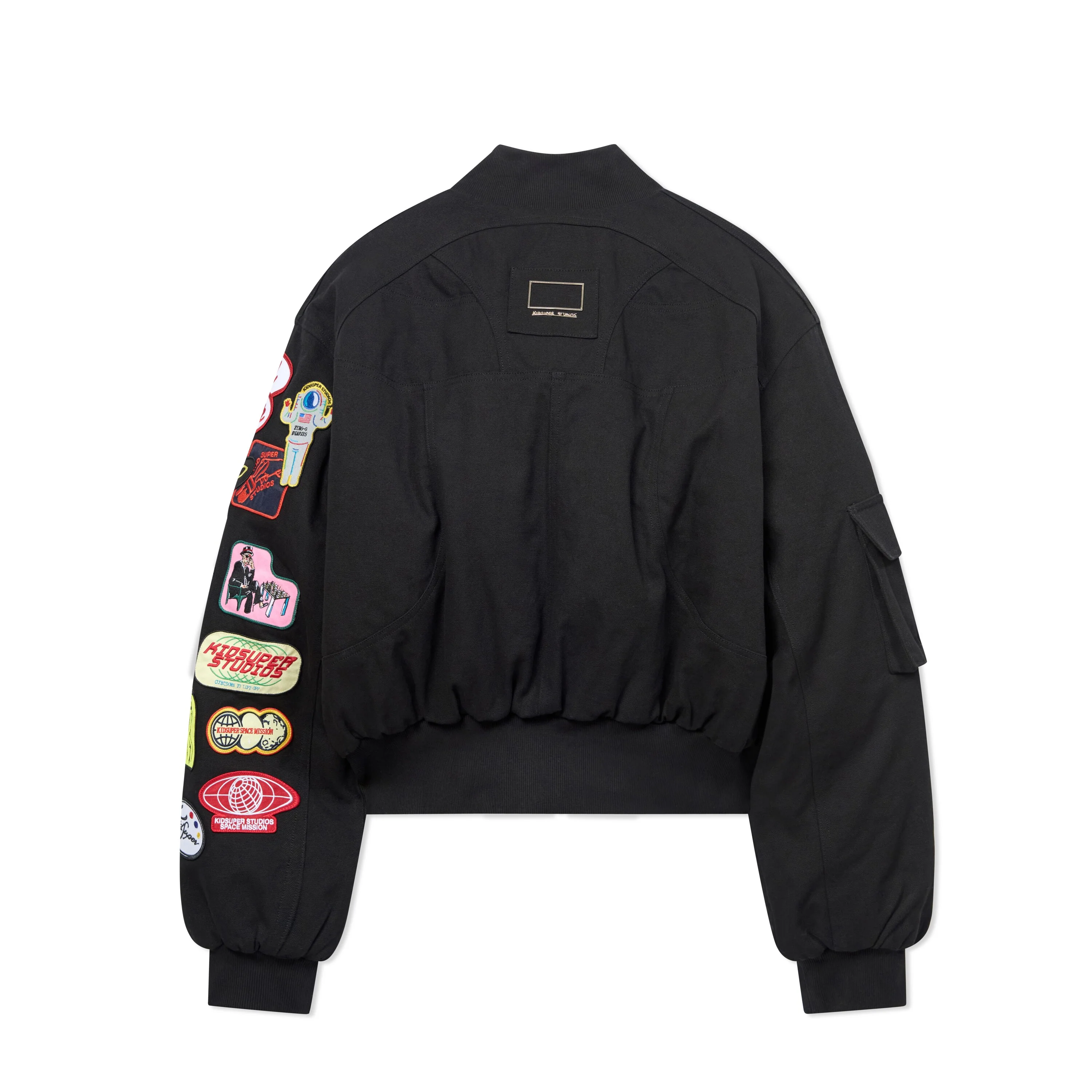 Patches Bomber Jacket [Black] - Image 2