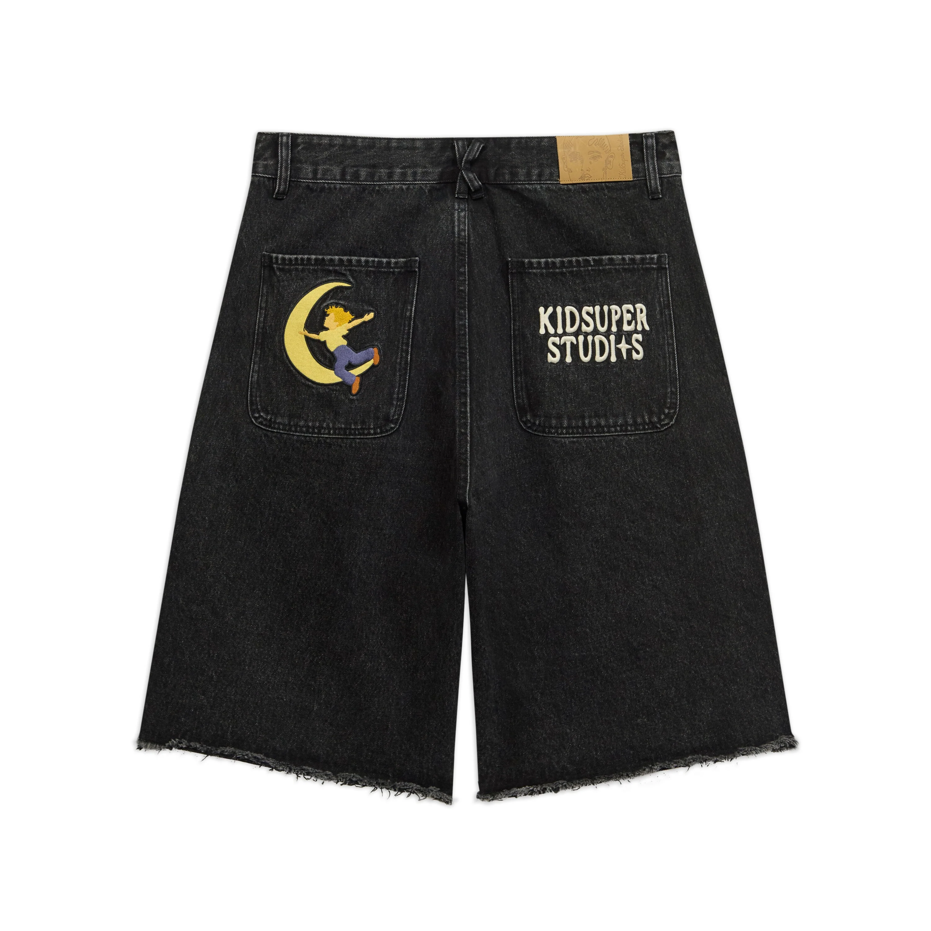 Patches Denim Short [Black] - Image 2