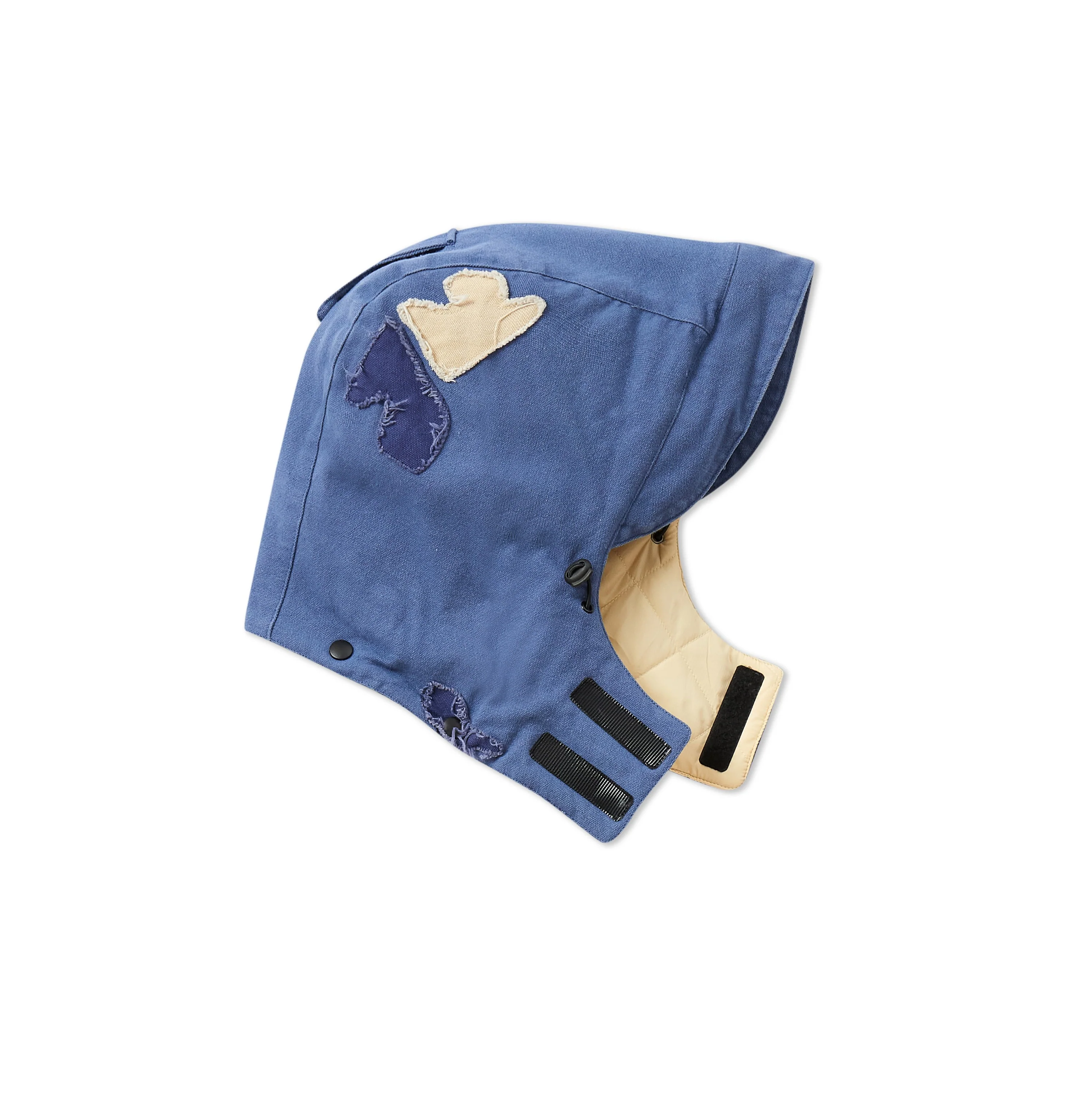 Patchwork Canvas Zip Up Jacket [Blue] - Image 5