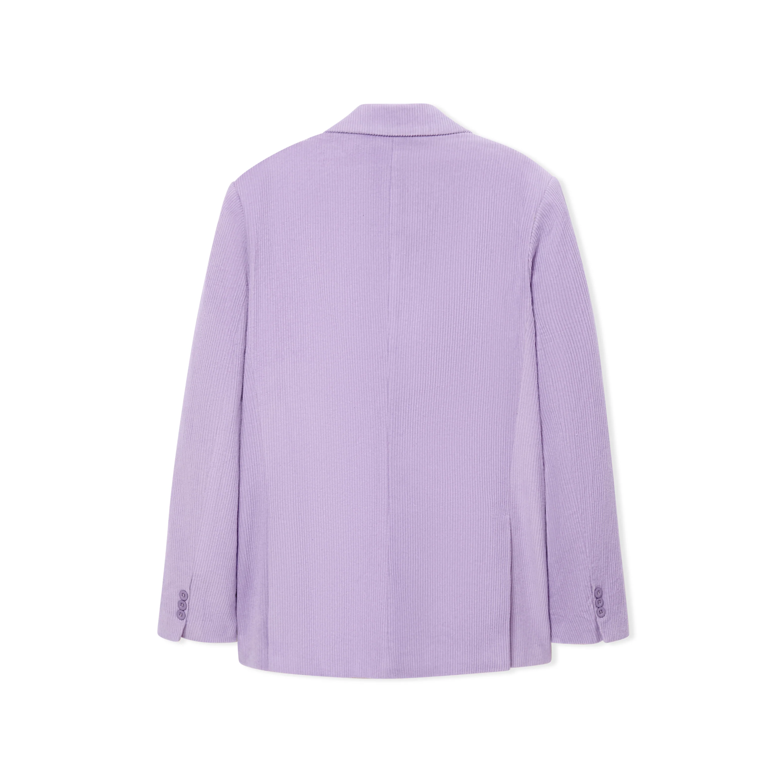 Patchwork Face Corduroy Suit Top [Purple] - Image 3