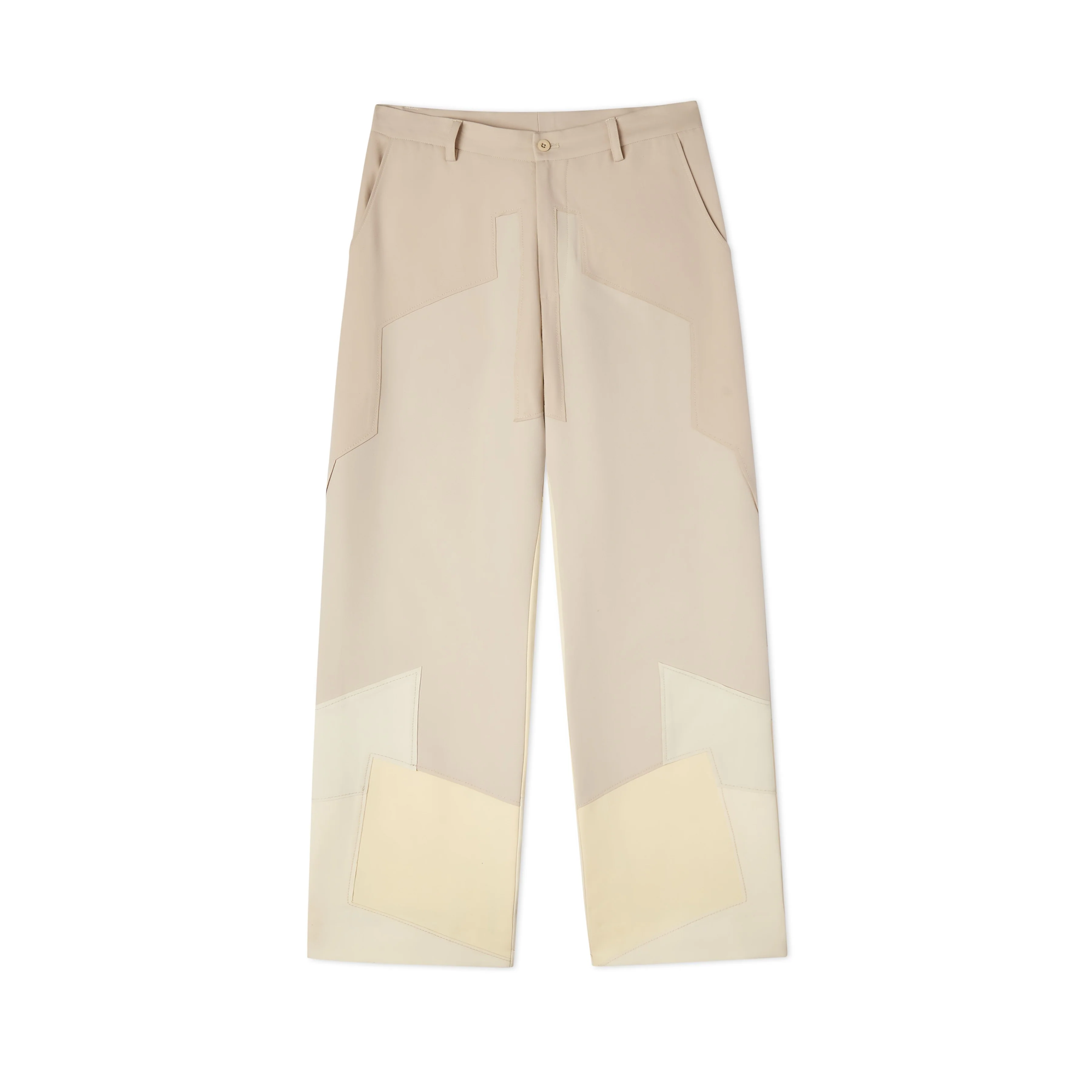 Patchwork Gradient Suit Bottom [Cream]