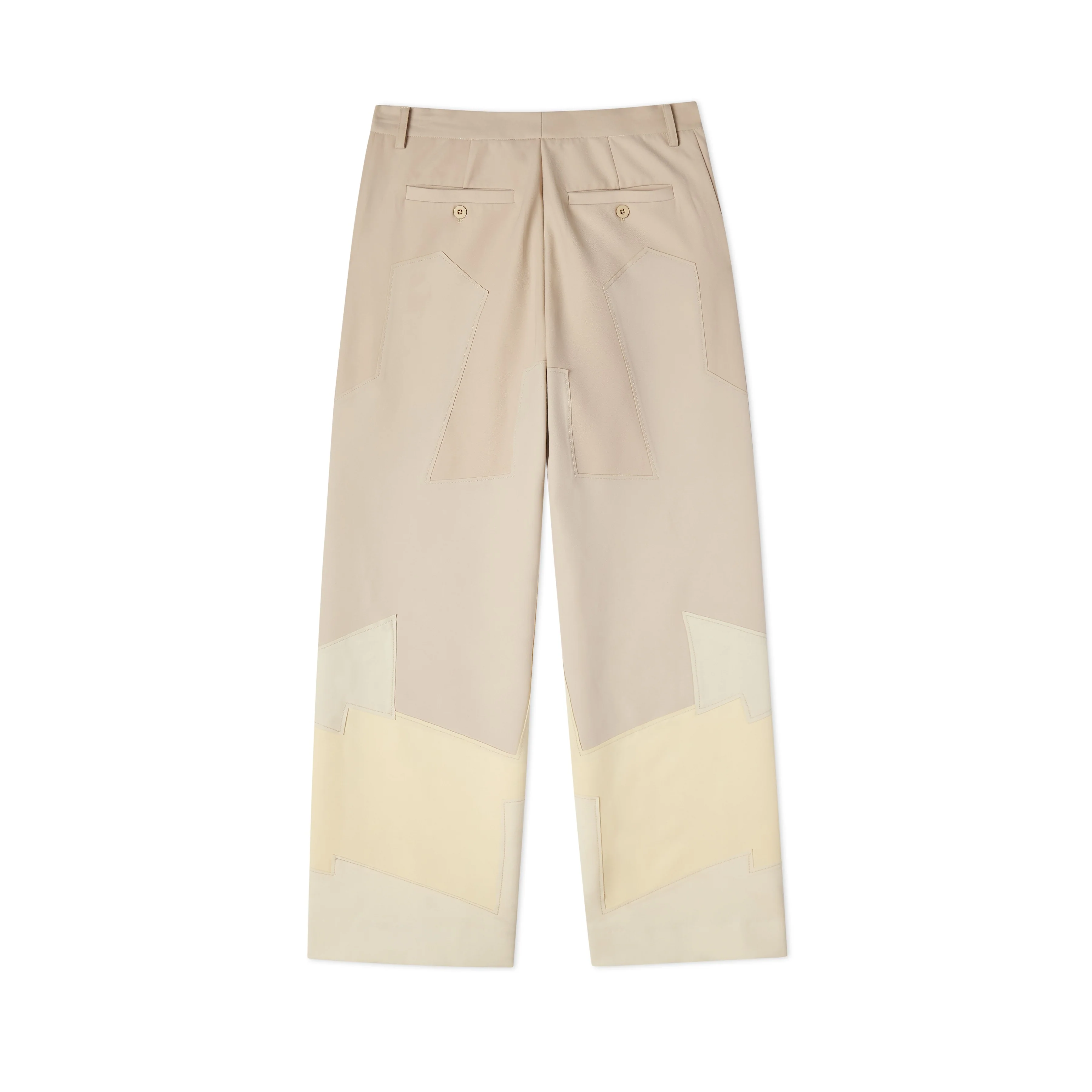 Patchwork Gradient Suit Bottom [Cream] - Image 2