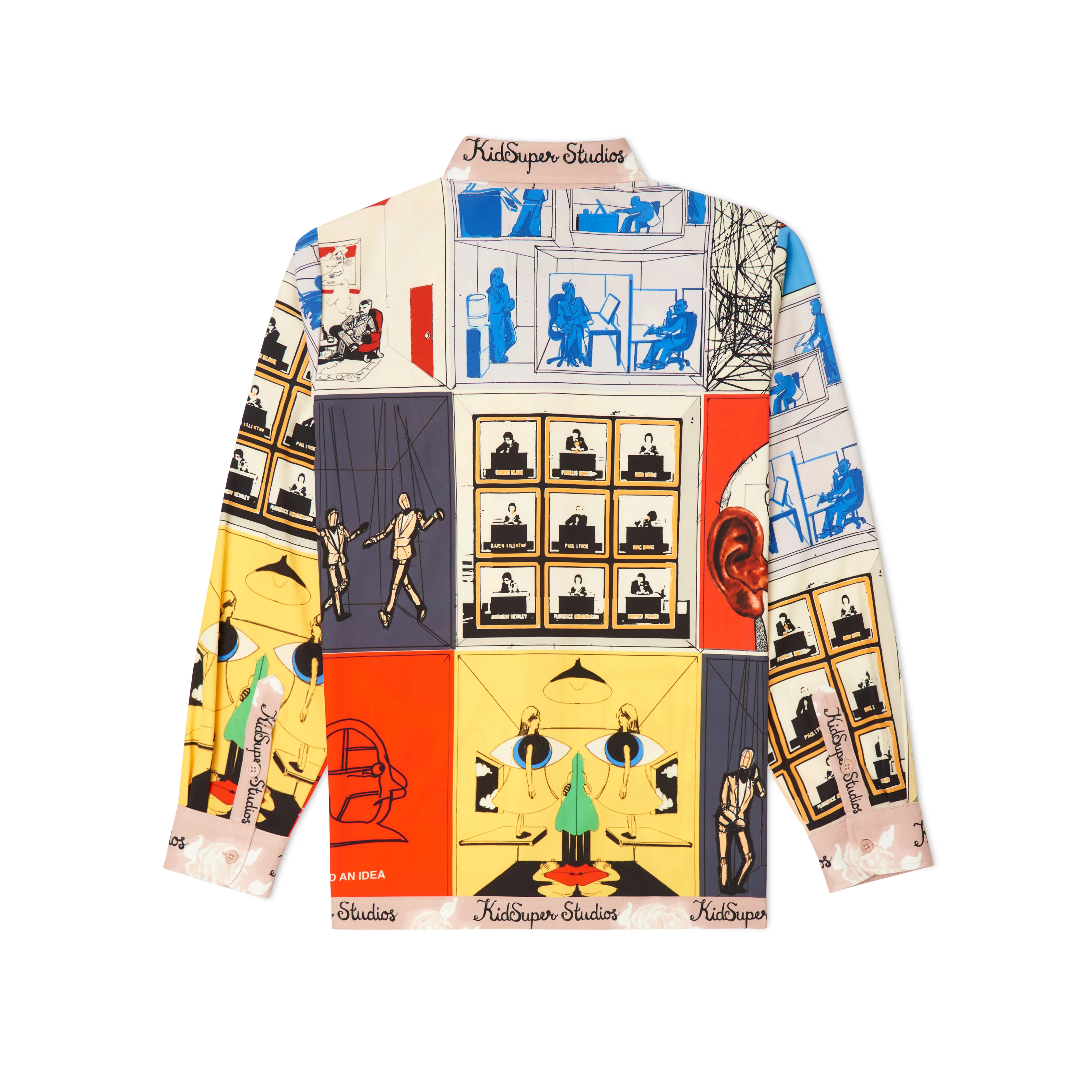 Printed Satin Shirt [Multi] - Image 2