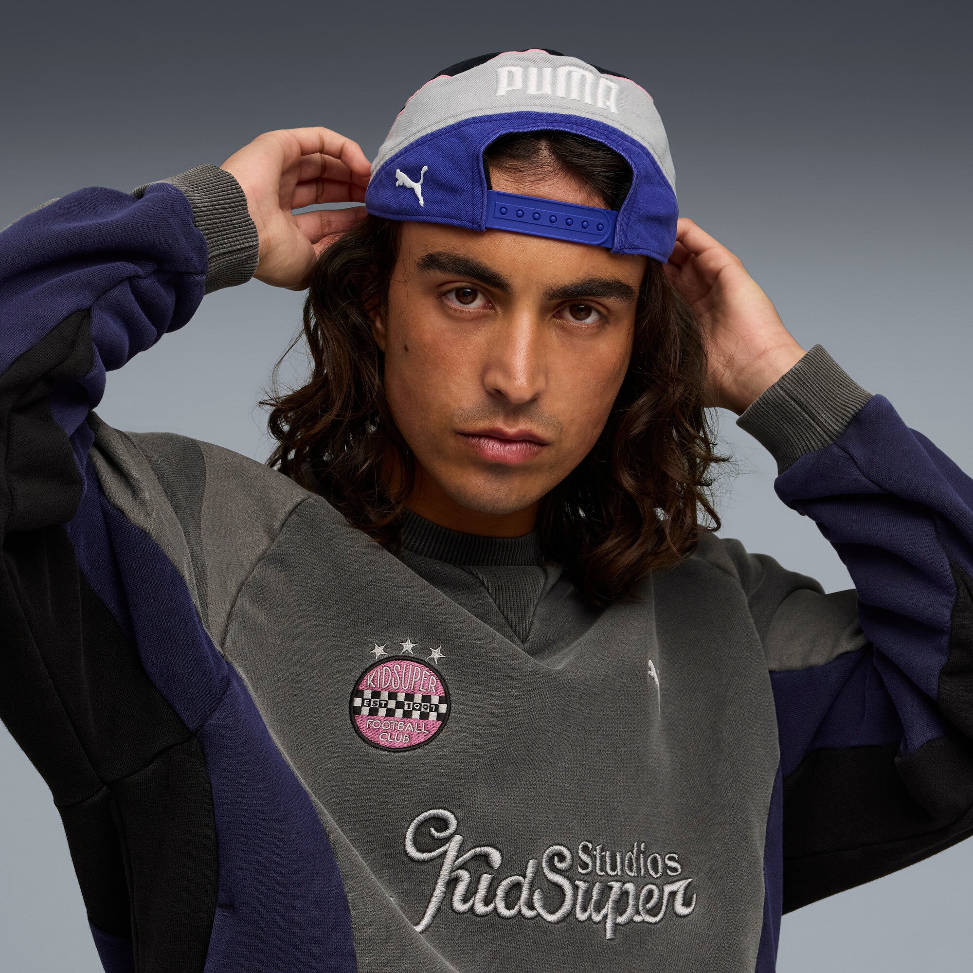 PUMA X KIDSUPER BB CAP [PUMA Black/Lapis Lazuli] - Image 4