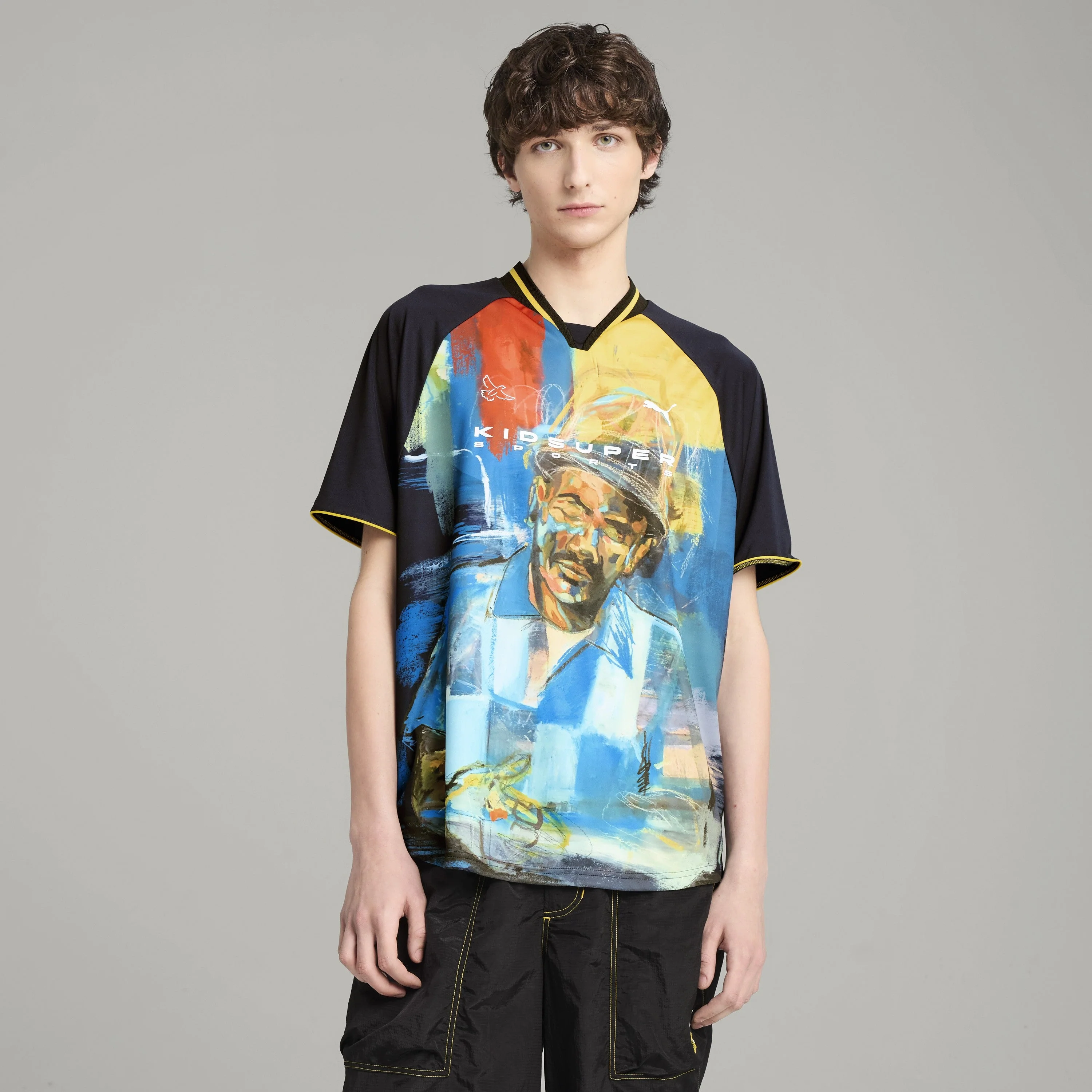 PUMA X KIDSUPER PAINTED JERSEY [New Navy] - Image 3
