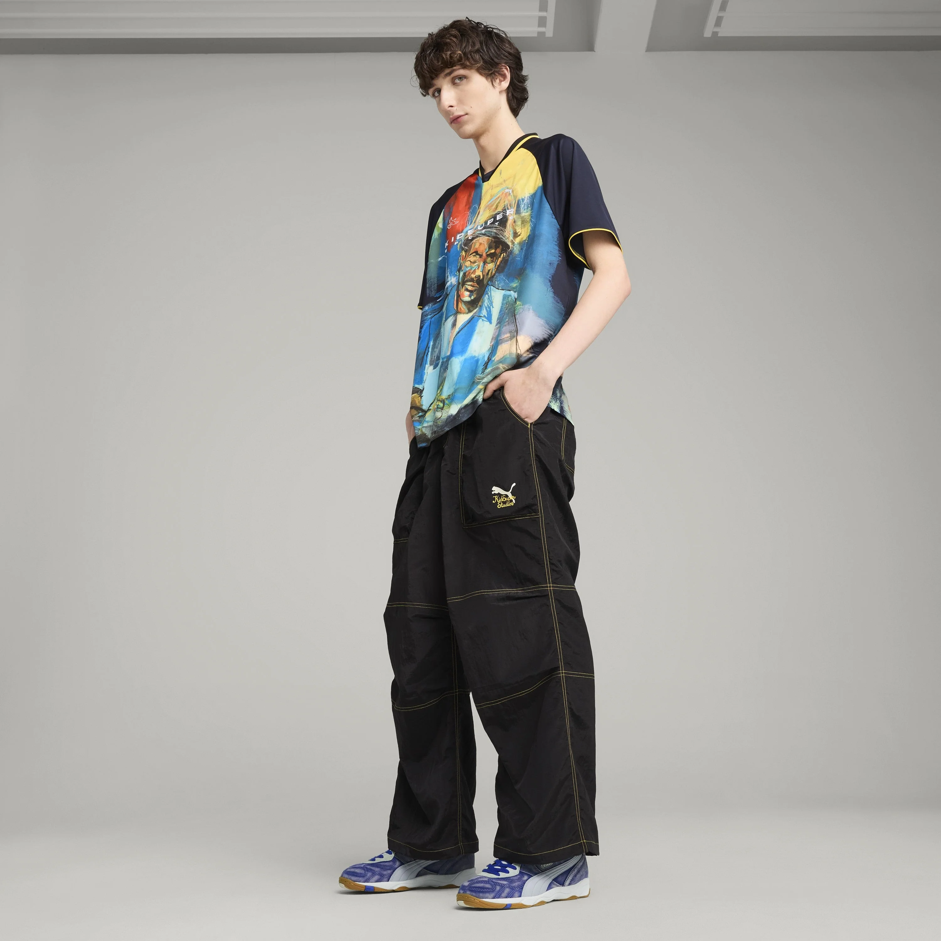 PUMA X KIDSUPER PAINTED JERSEY [New Navy] - Image 5