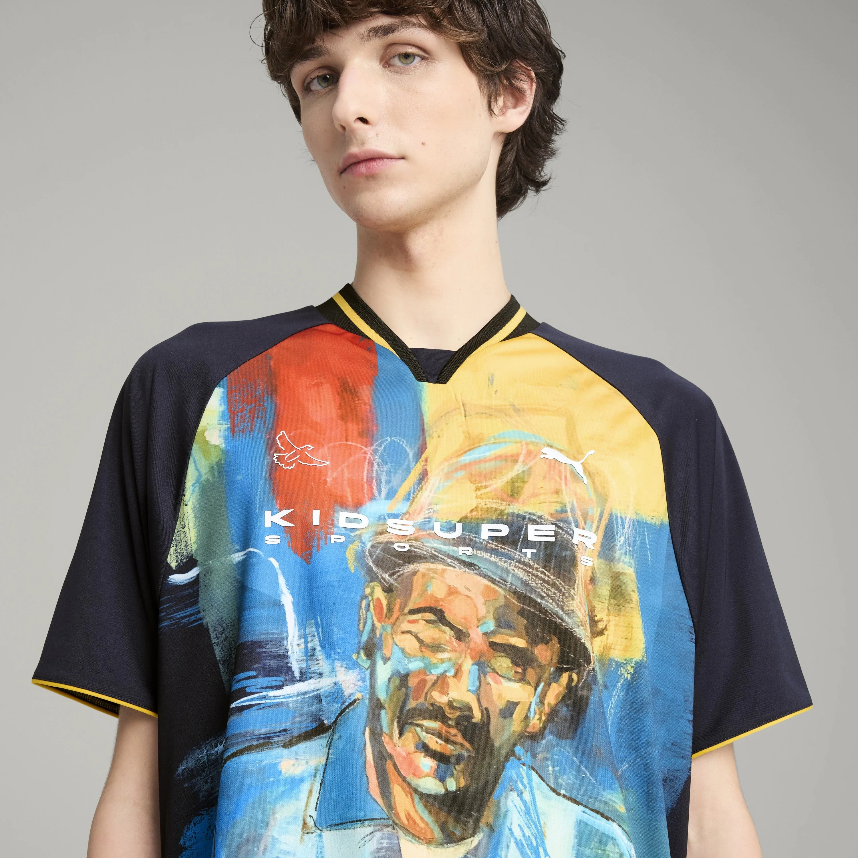 PUMA X KIDSUPER PAINTED JERSEY [New Navy] - Image 7
