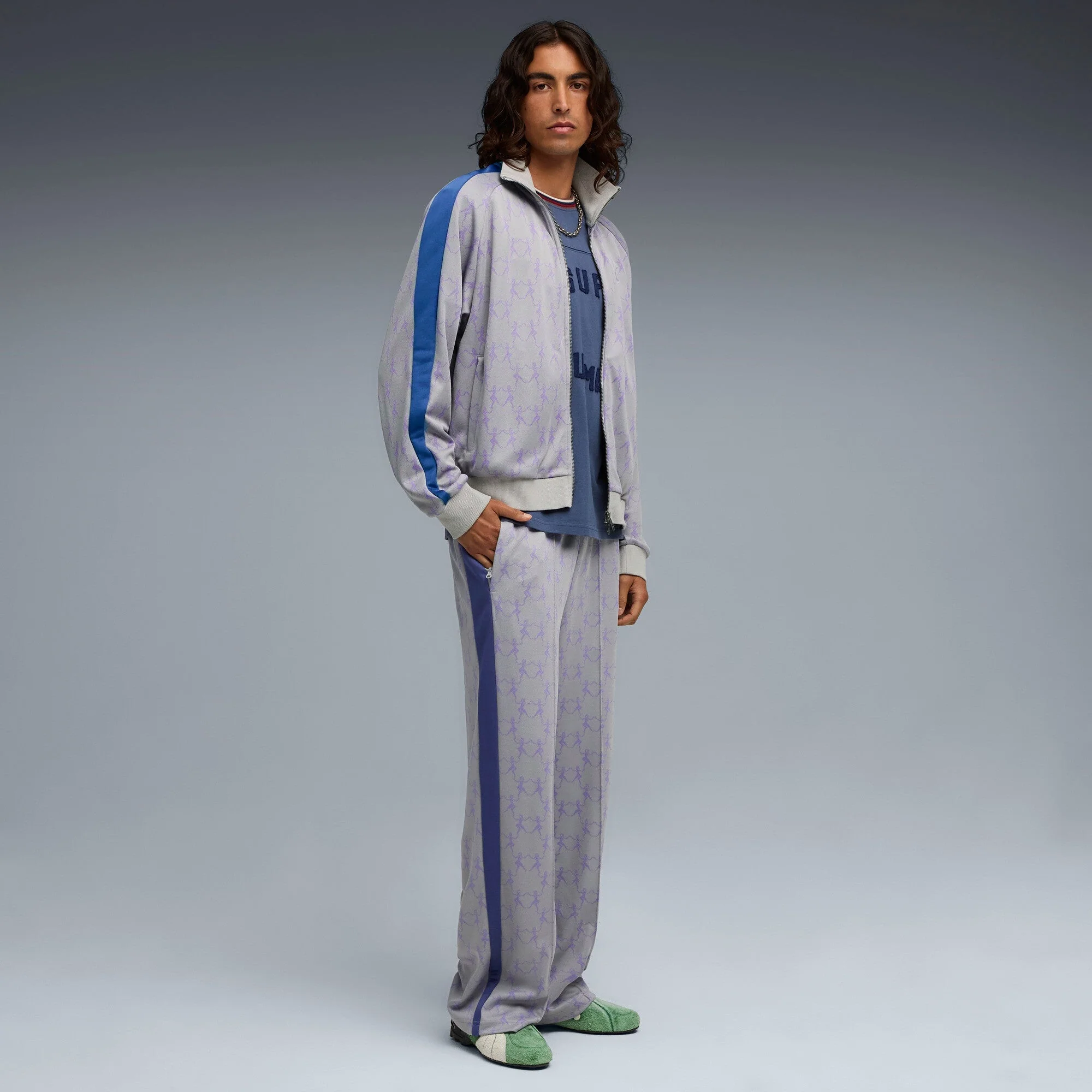 PUMA X KIDSUPER T7 JACKET [Gray Echo/AOP] - Image 5