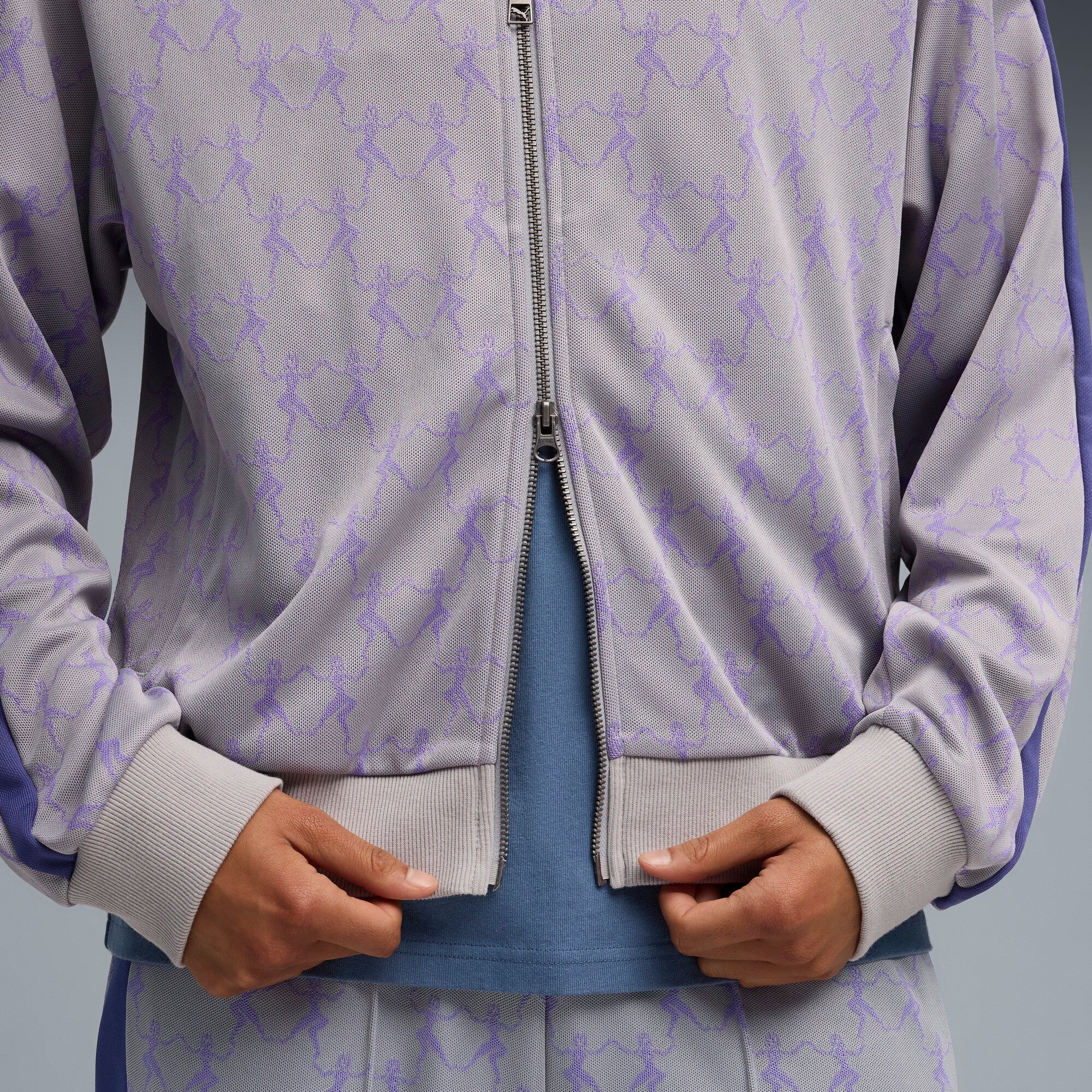 PUMA X KIDSUPER T7 JACKET [Gray Echo/AOP] - Image 7