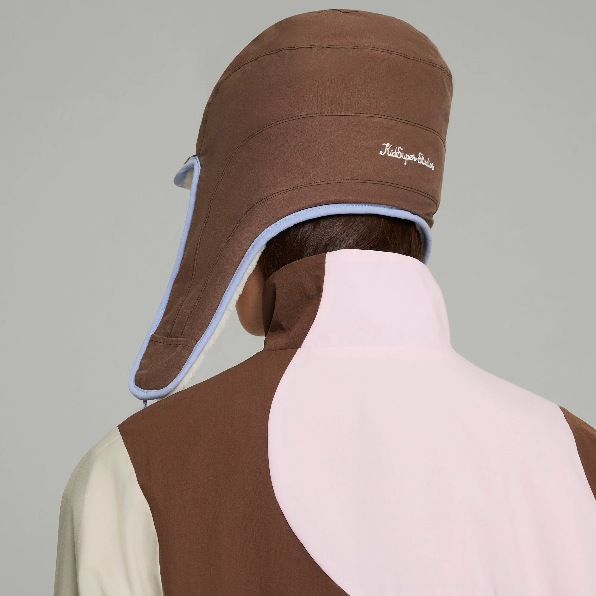 Puma x KidSuper Trapper Cap [Espresso Brown / Alpine Snow] - Image 4