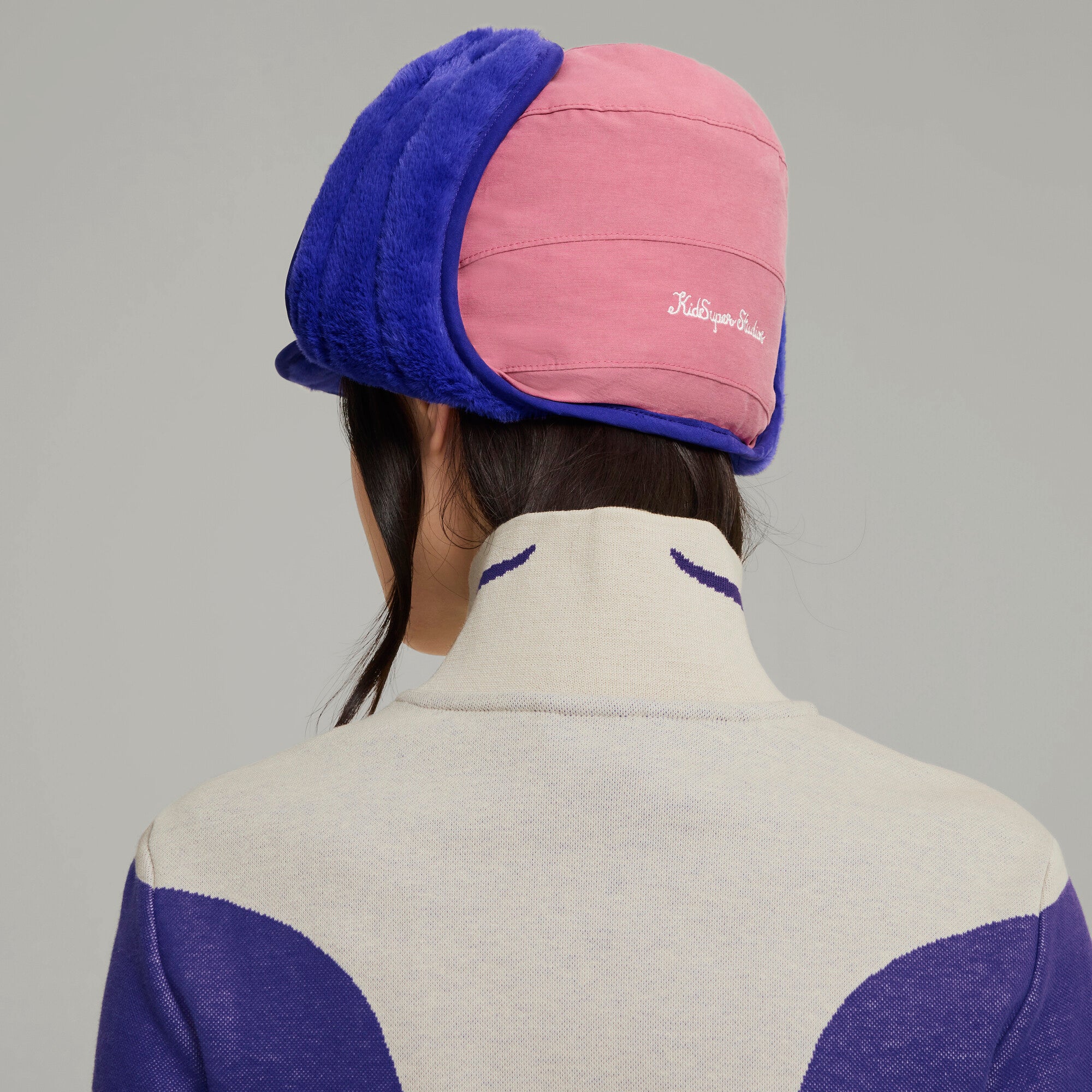 Puma x KidSuper Trapper Cap [Mauved Out / Lapis Lazuli] - Image 4