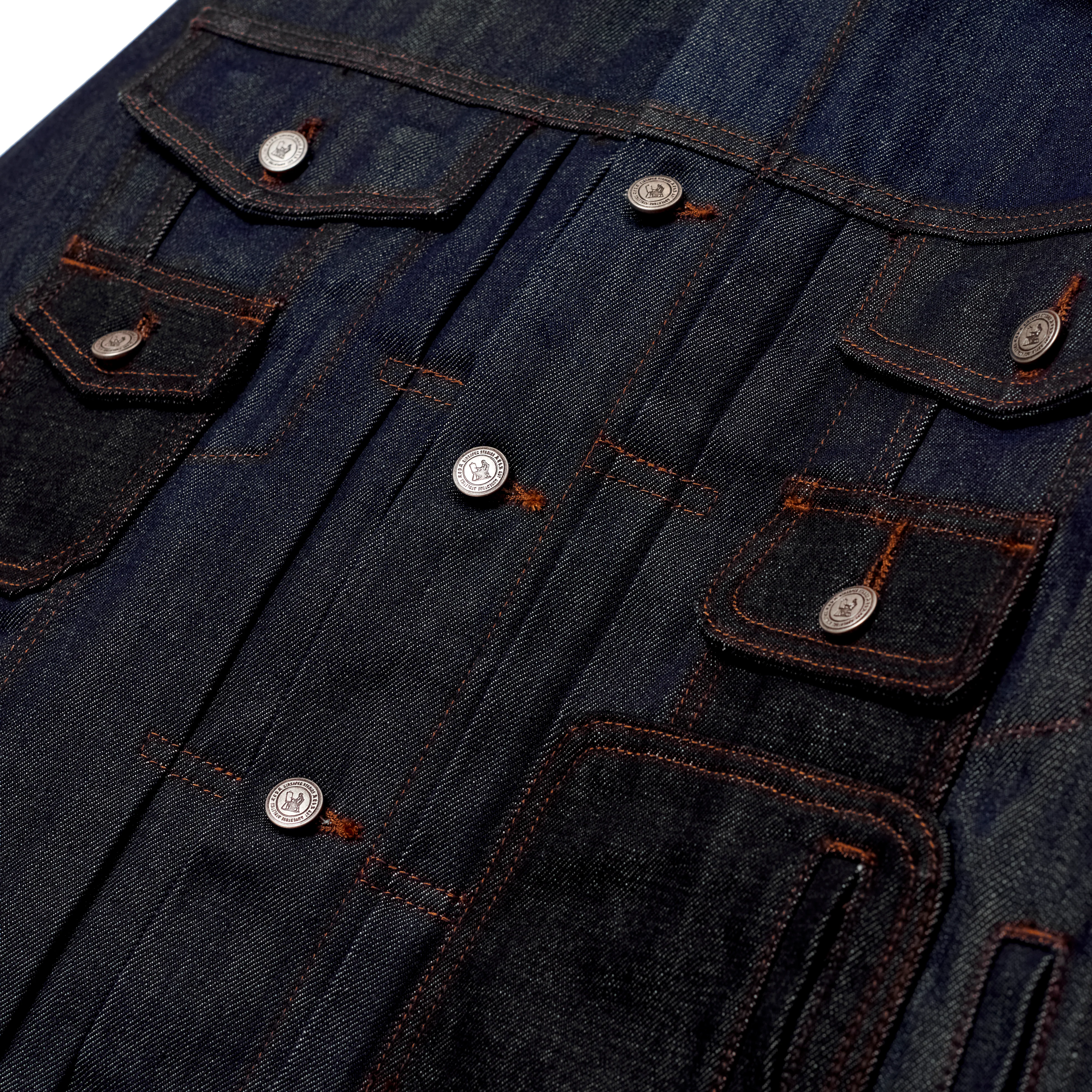 Selvedge Raw Denim Multi Pocket Jacket [Indigo] - Image 3