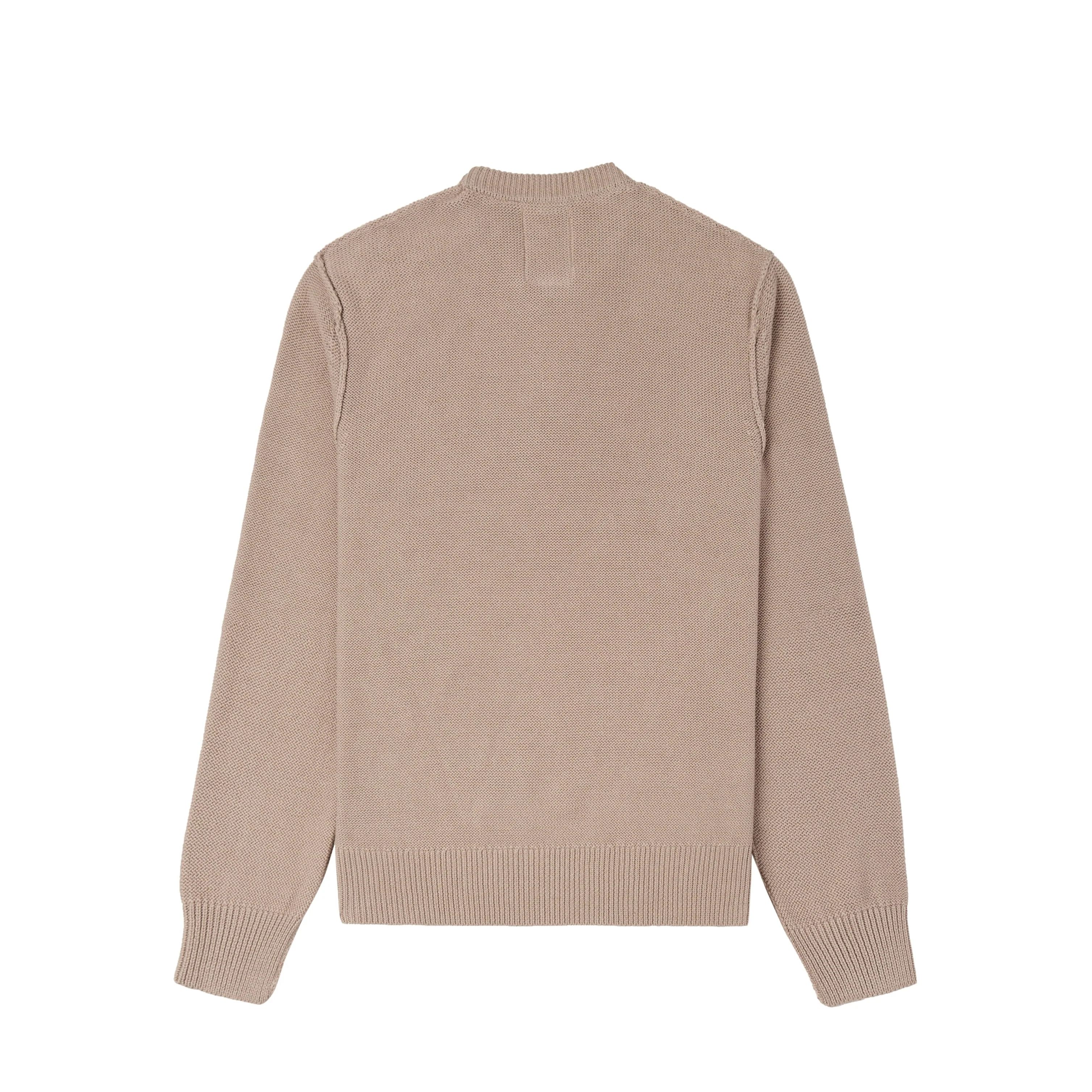 Reverse Intarsia Knit Figure Sweater [Tan] - Image 3