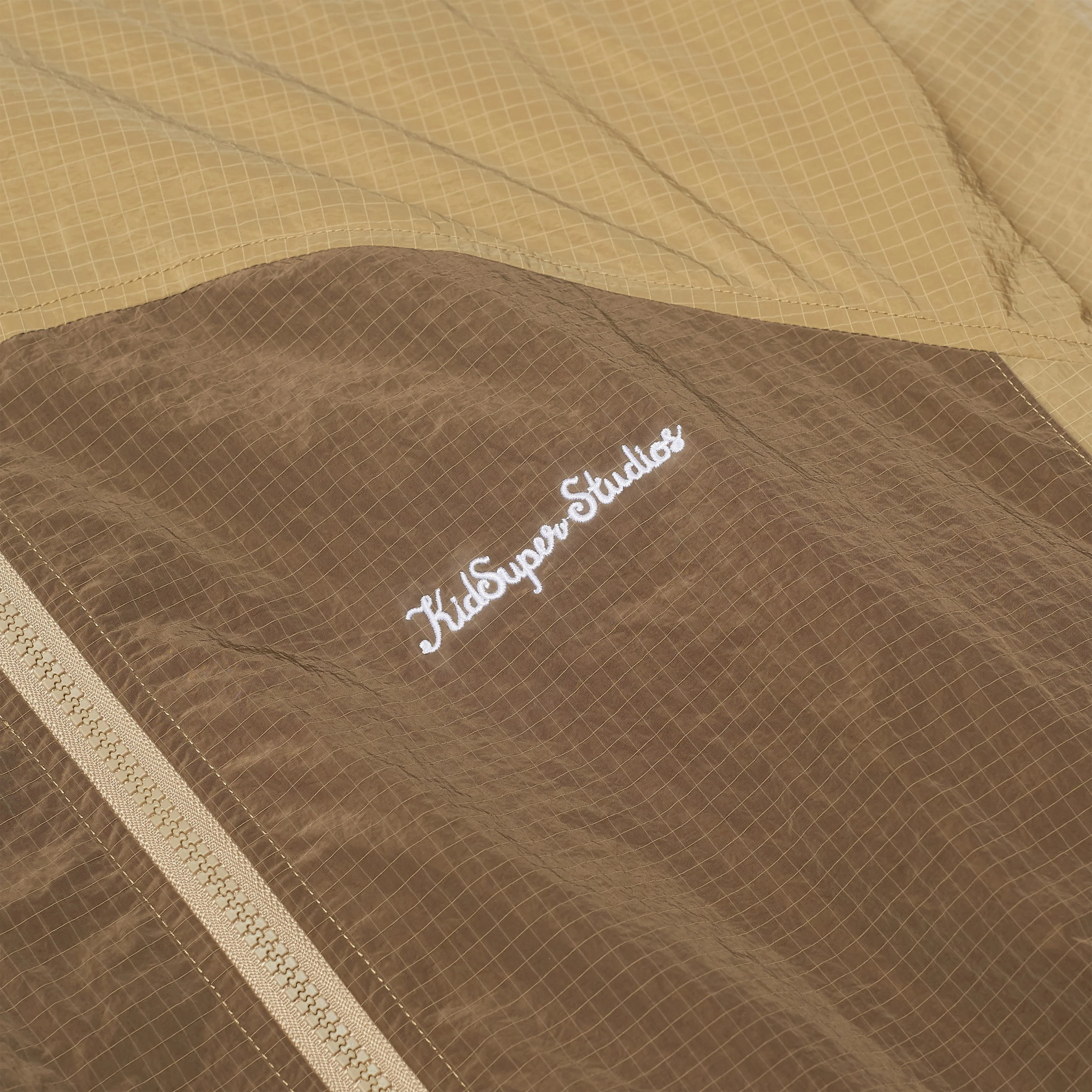 Ripstop Windbreaker Jacket [Brown] - Image 3