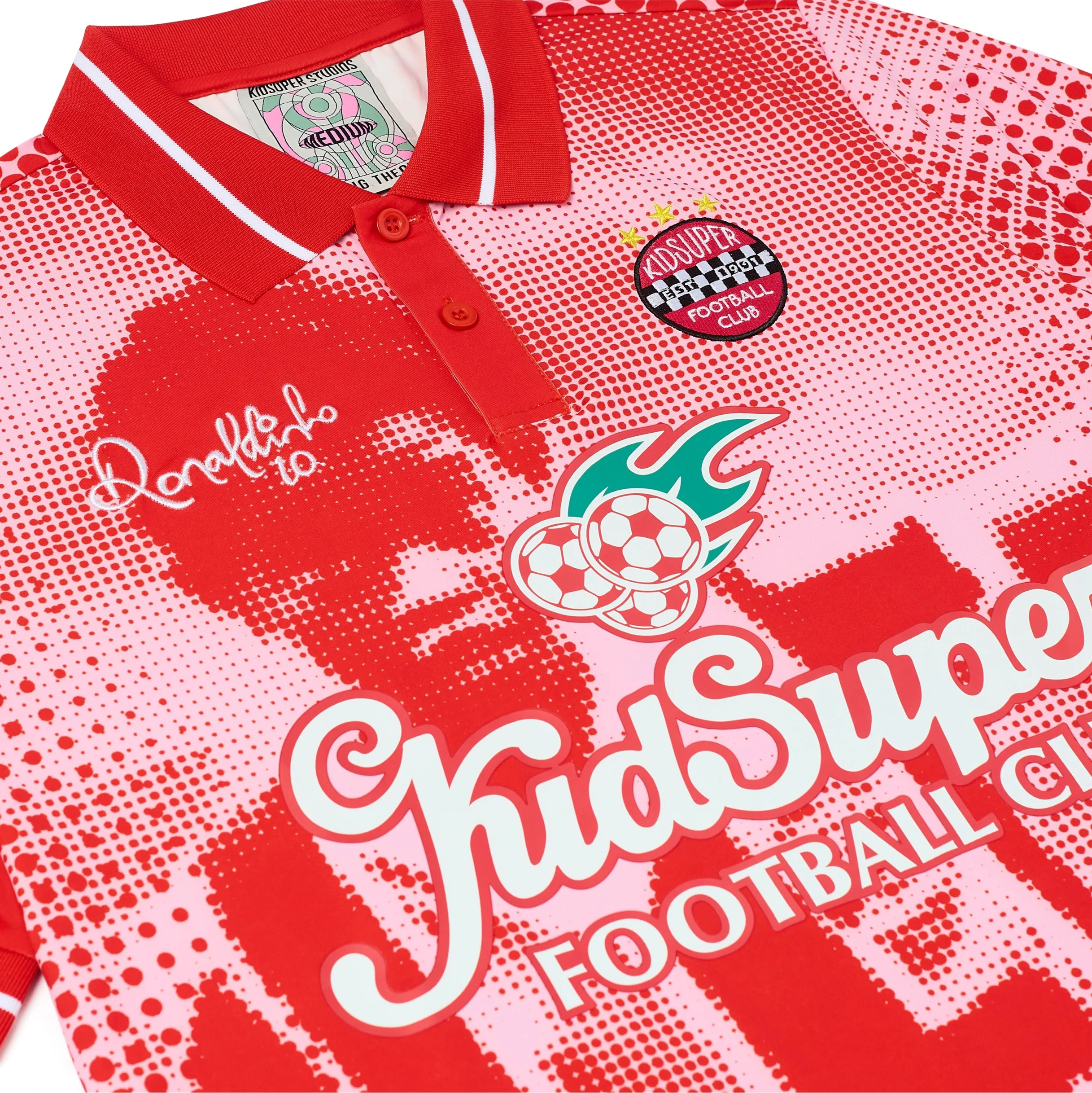 Ronaldinho x KidSuper Soccer Jersey [Red] - Image 3