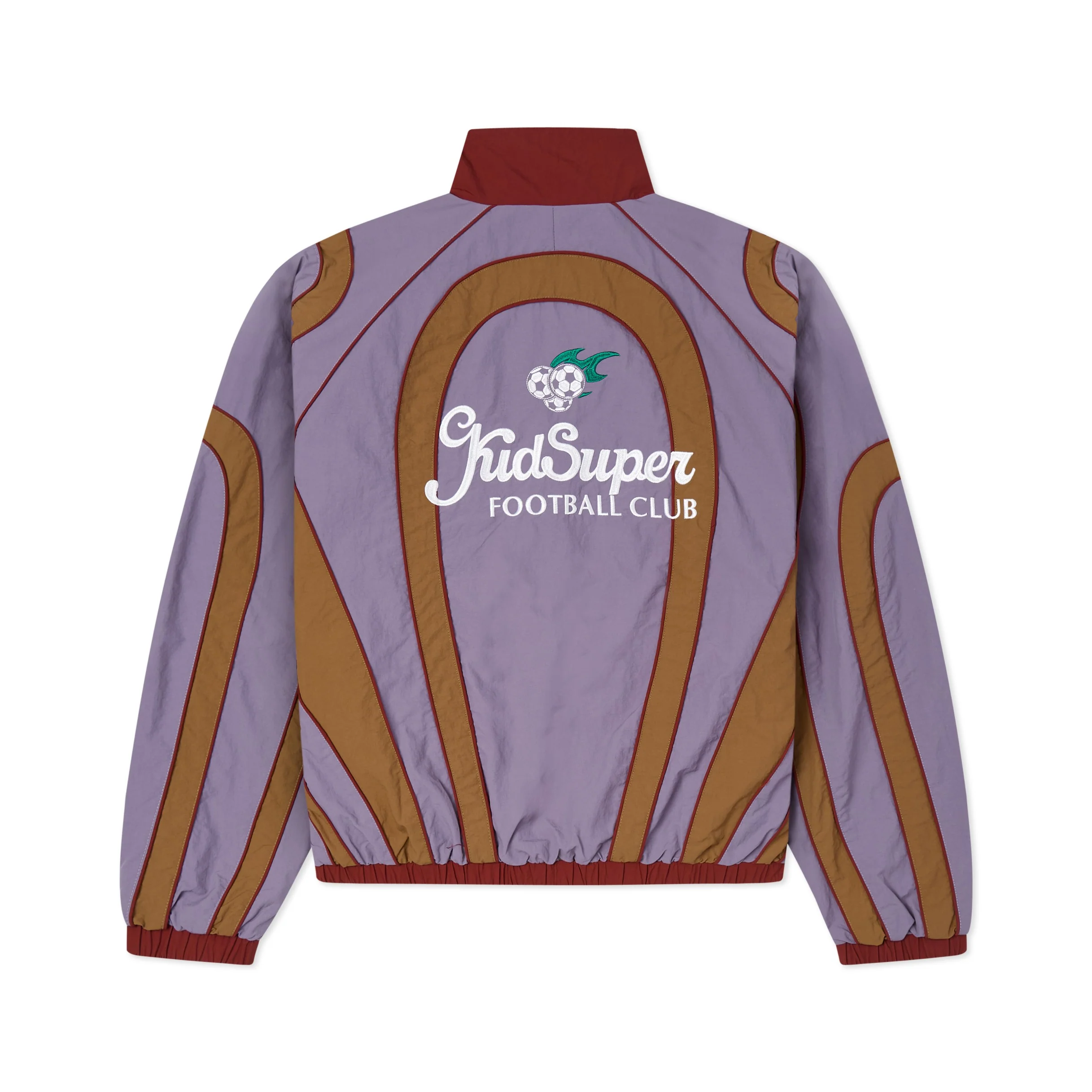 Ronaldinho x KidSuper Windbreaker [Blue/ Red / Brown] - Image 2