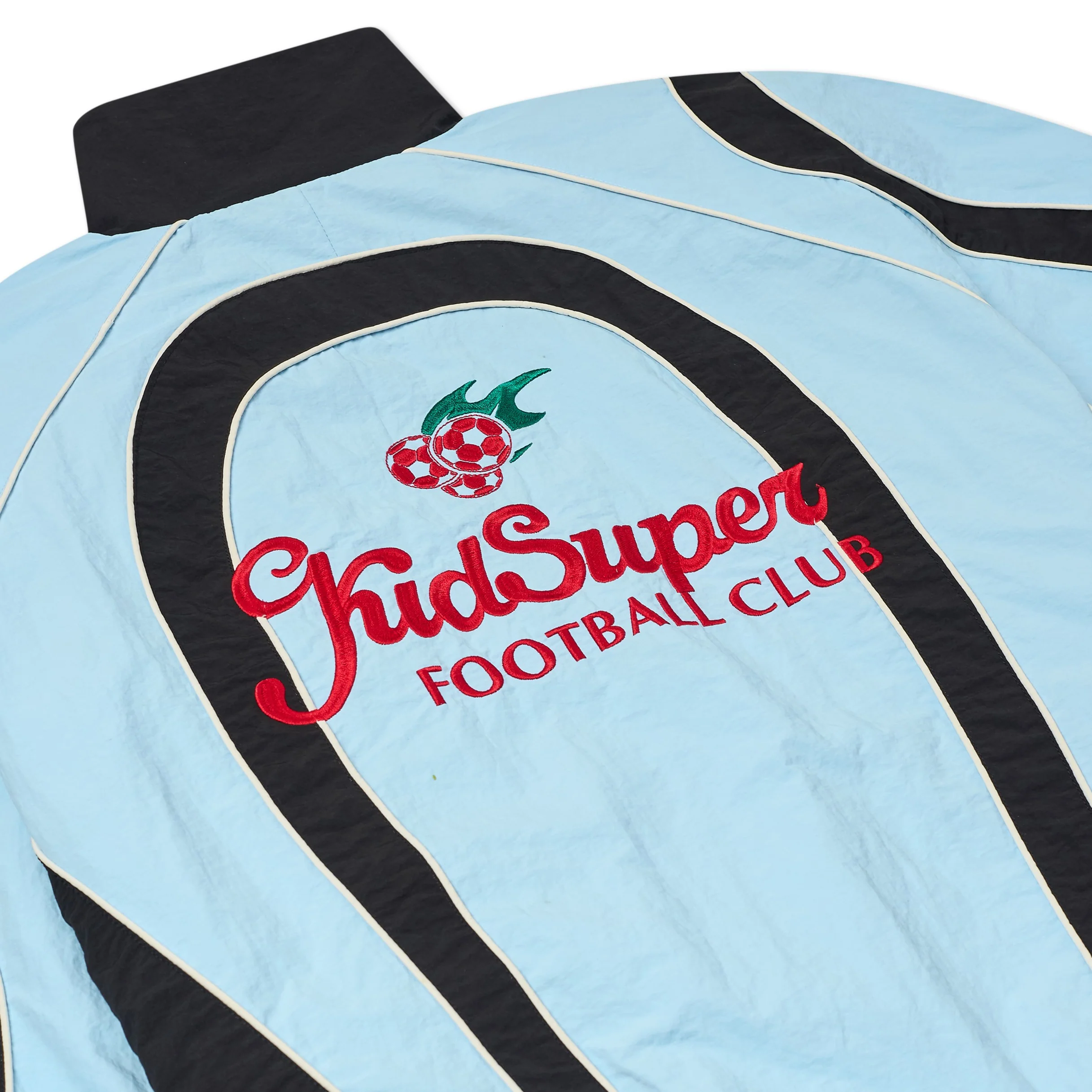 Ronaldinho x KidSuper Windbreaker [Blue/ White / Black] - Image 4