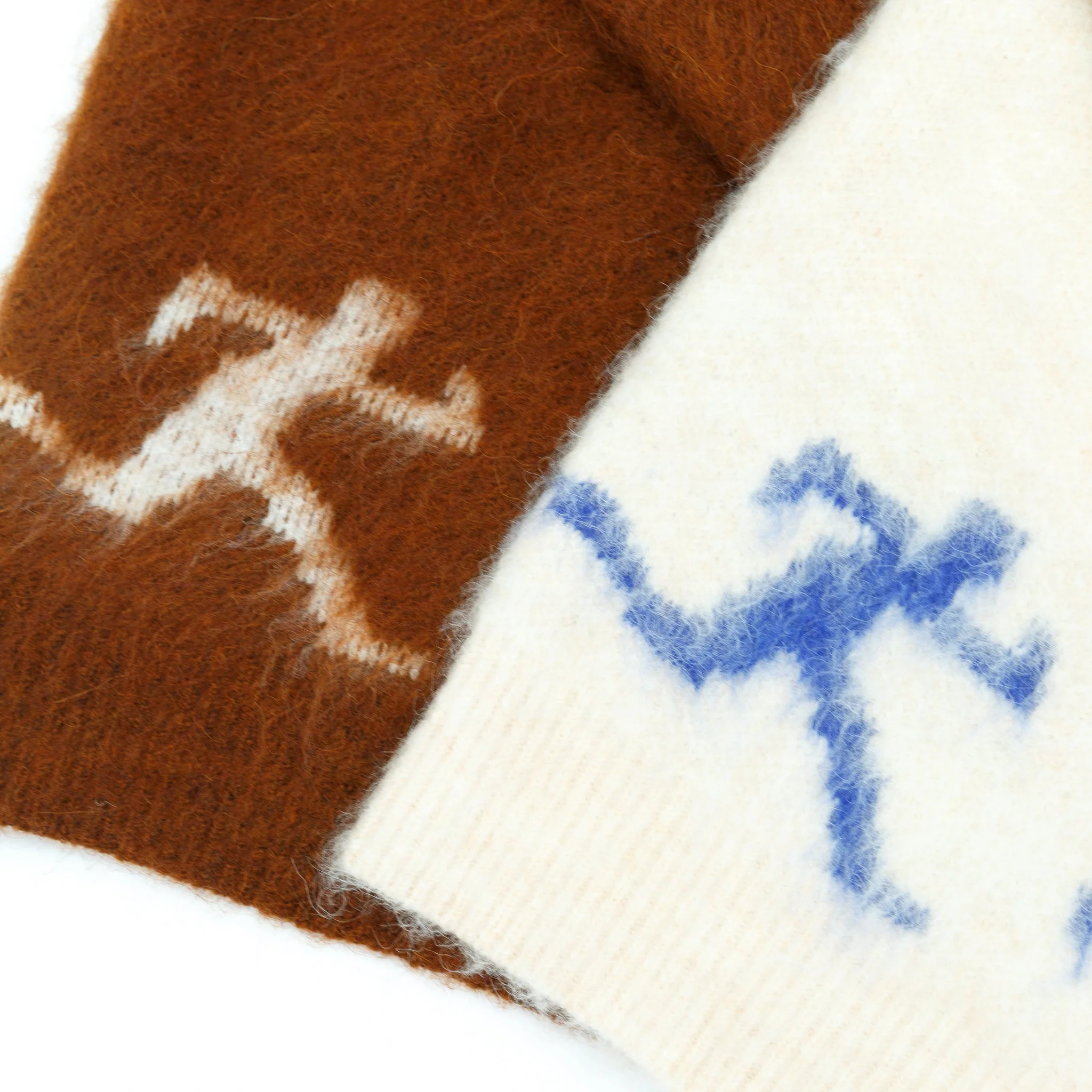 Running Guys Mohair Cardigan [Brown] - Image 5