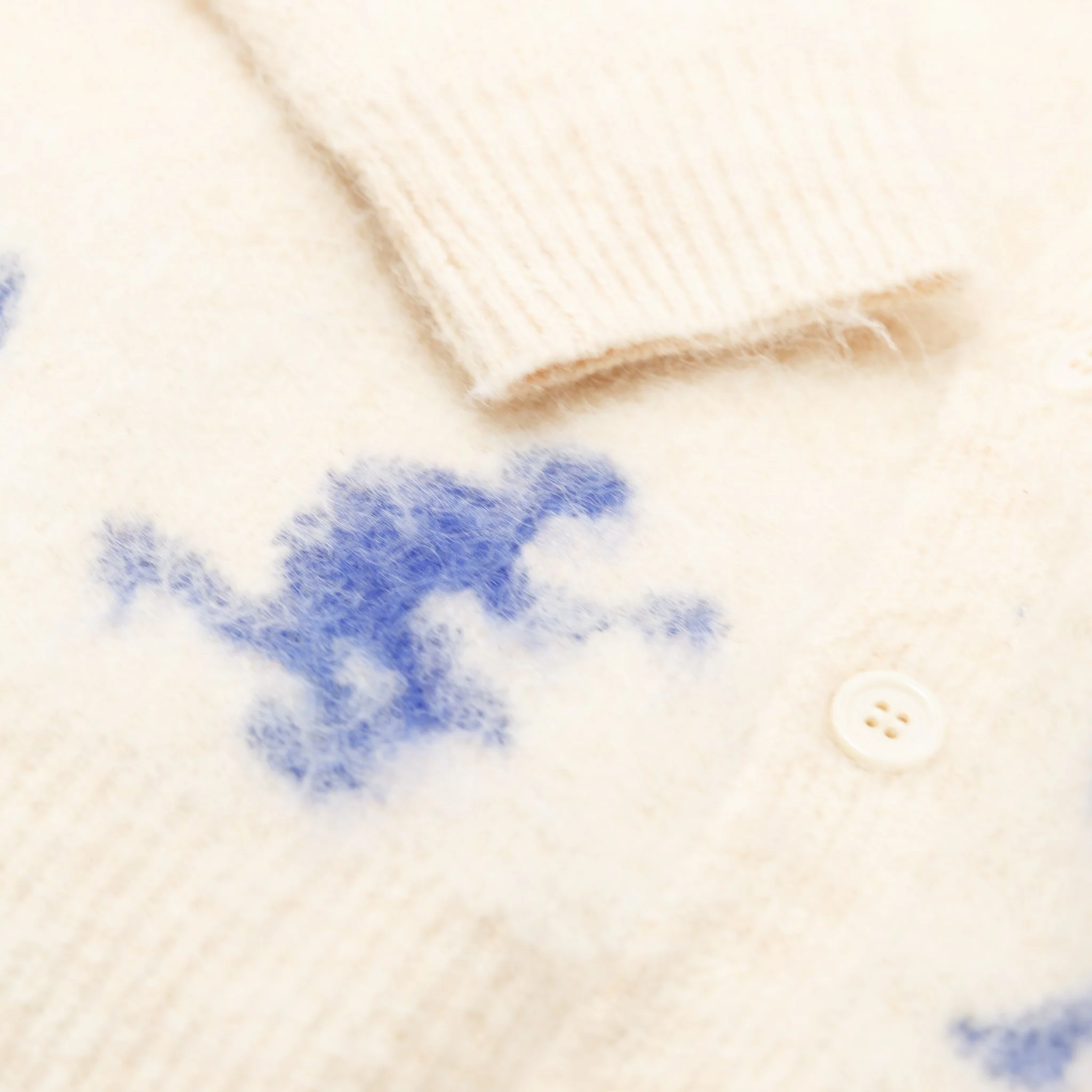 Running Guys Mohair Cardigan [Cream] - Image 3