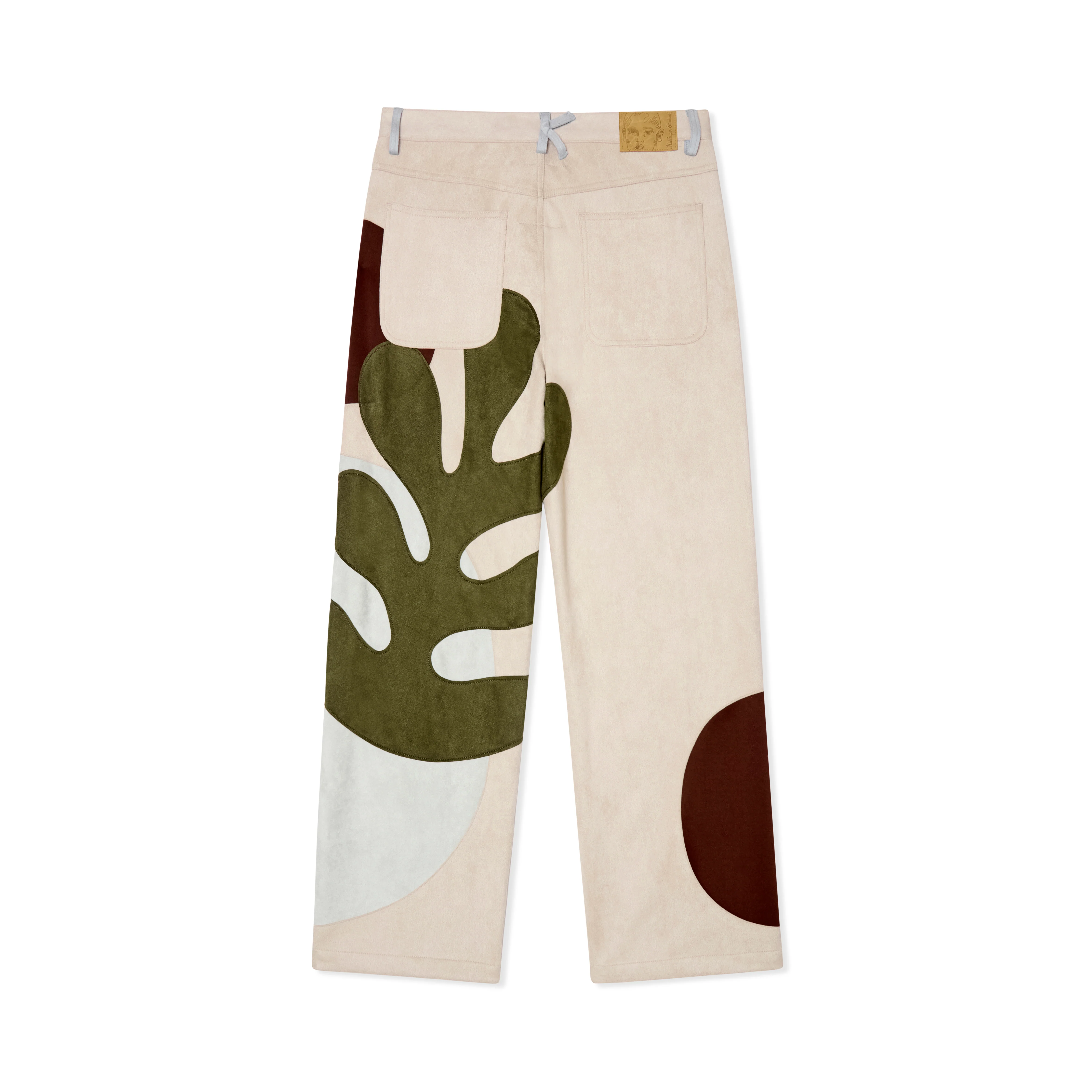Suede Floral Patchwork Pant [Multi] - Image 2