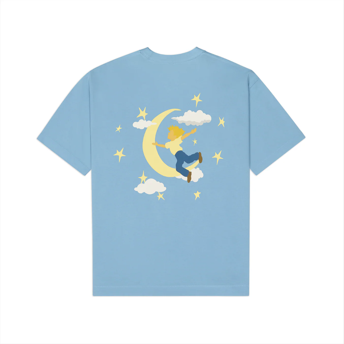 The Boy who Jumped the Moon Tee [Light Blue] - Image 2