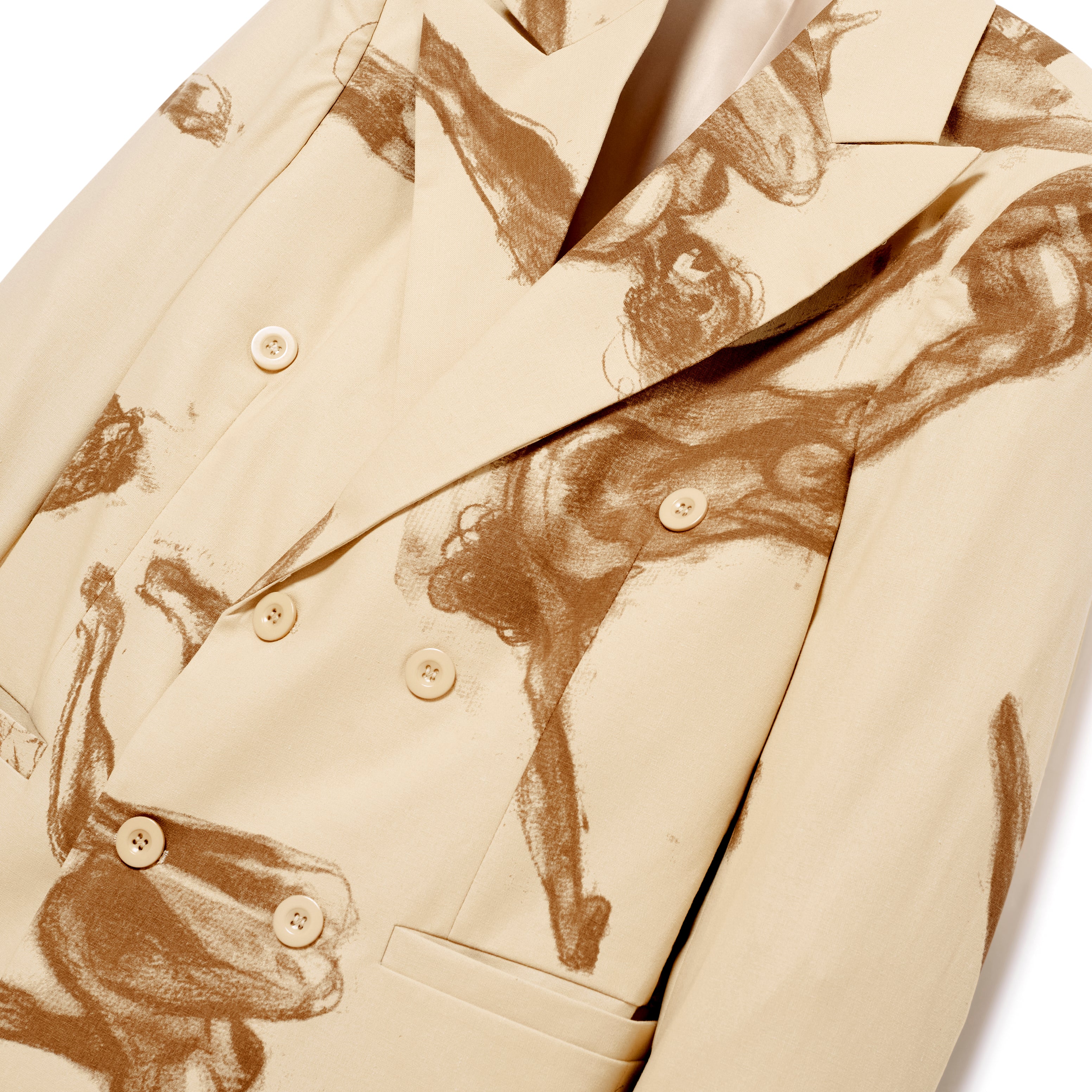Trapeze Suit Top [Cream] - Image 2